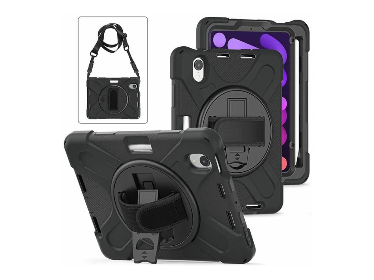 eSTUFF Hintere Abdeckung f�r Tablet - Polycarbonat, Silikon - Schwarz - 8.3 - f�r Apple iPad mini (6. Generation)