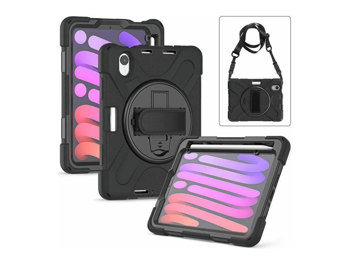 eSTUFF Hintere Abdeckung f�r Tablet - Polycarbonat, Silikon - Schwarz - 8.3 - f�r Apple iPad mini (6. Generation)