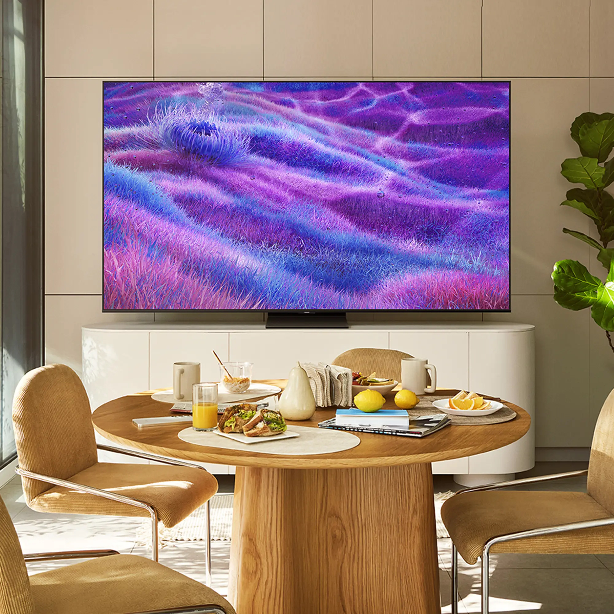 Samsung QE55QN80FAU 55 4K Ultra HD Smart TV Wi-Fi Silver - Flachbildschirm (TFT/LCD) - 139,7 cm