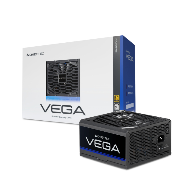 Chieftec Vega 750W Series PPG-750-S alimentatore per computer 20+4 pin ATX ATX Nero