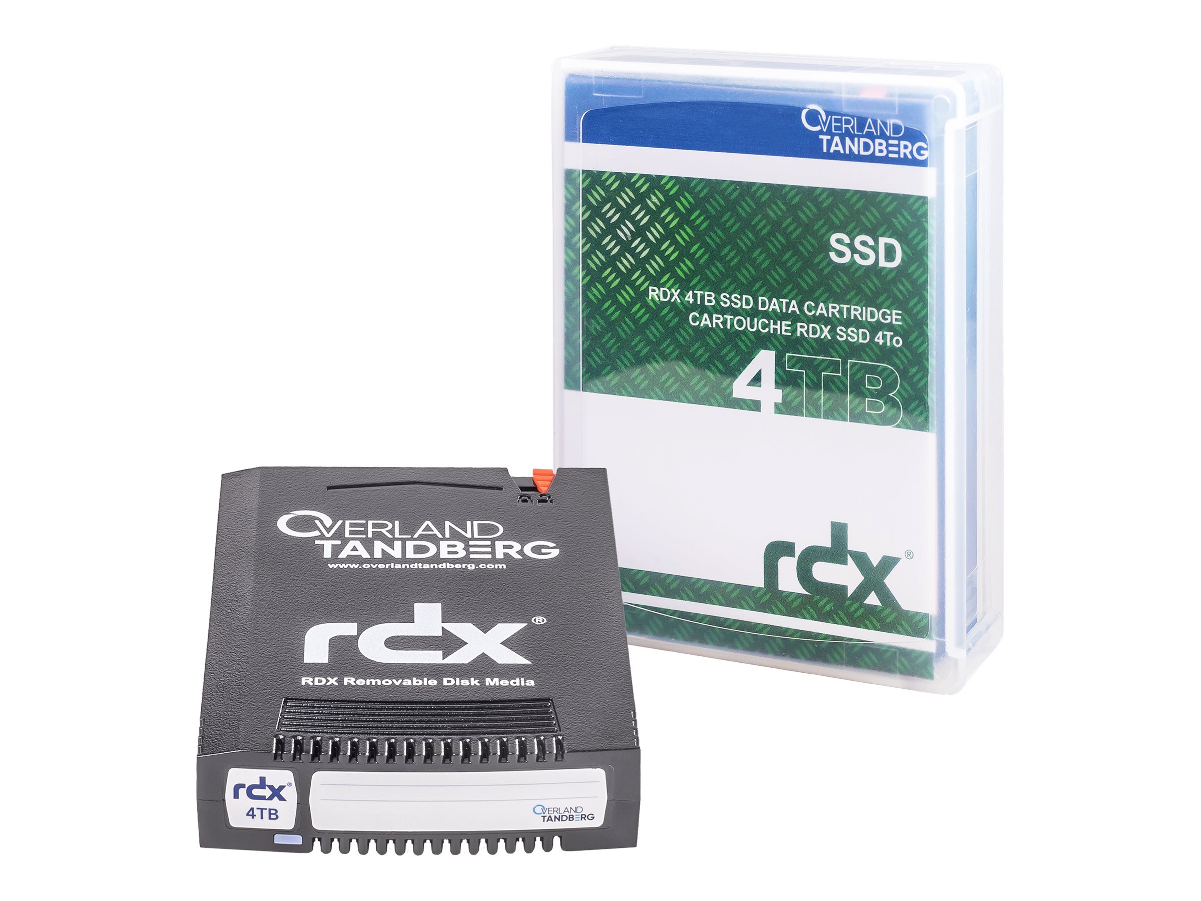 Overland-Tandberg 8886-RDX - 4 TB - RDX SSD Kartusche - mit 3 Jahre Fortschrittlicher Austauschservice - fr Tandberg Data RDX QuikStation 4, RDX QuikStation 8, RDX QuikStor