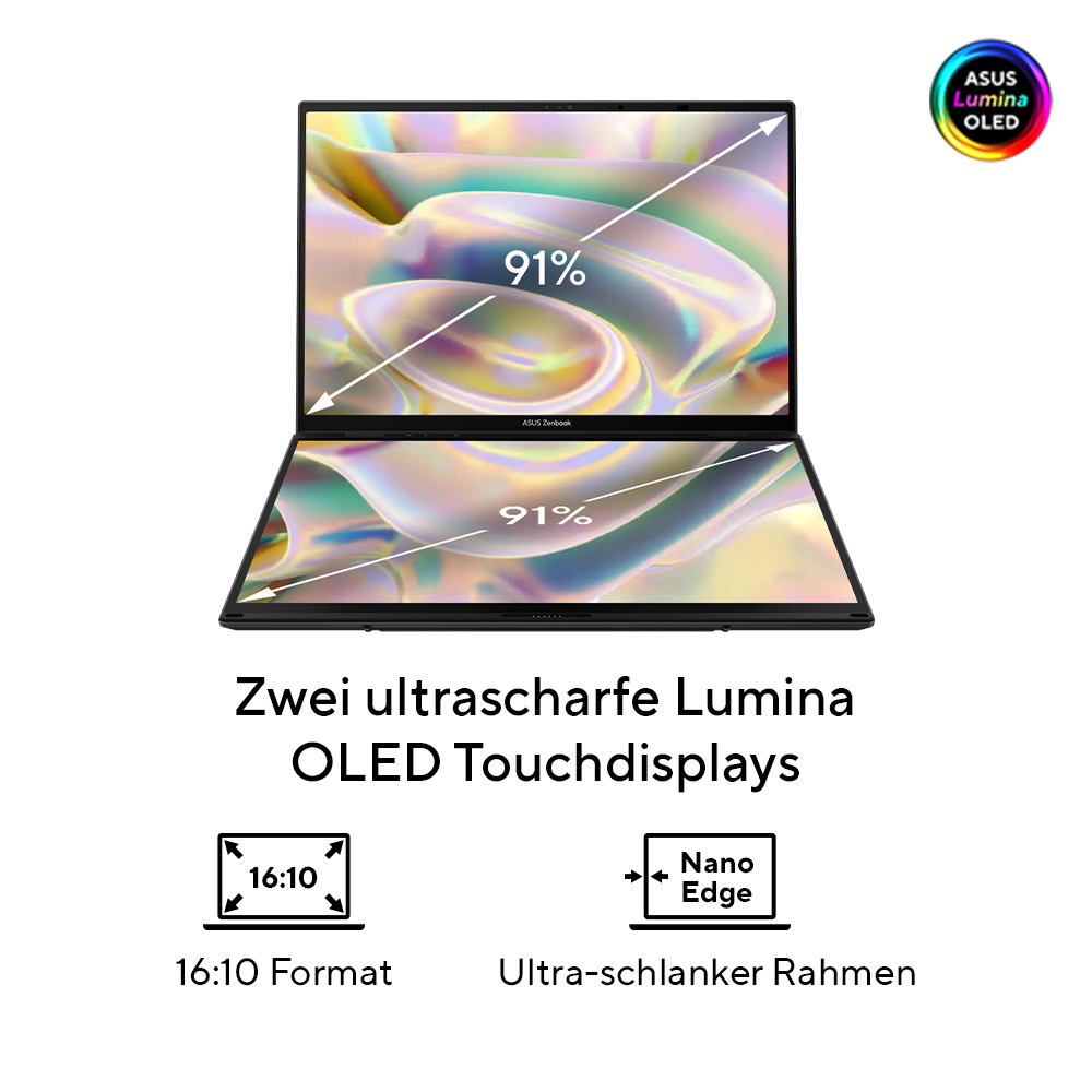 ASUS Zenbook Duo Ux8406Ca-Ql331W Intel Core Ultra 9 - Notebook - Core Ultra 9
