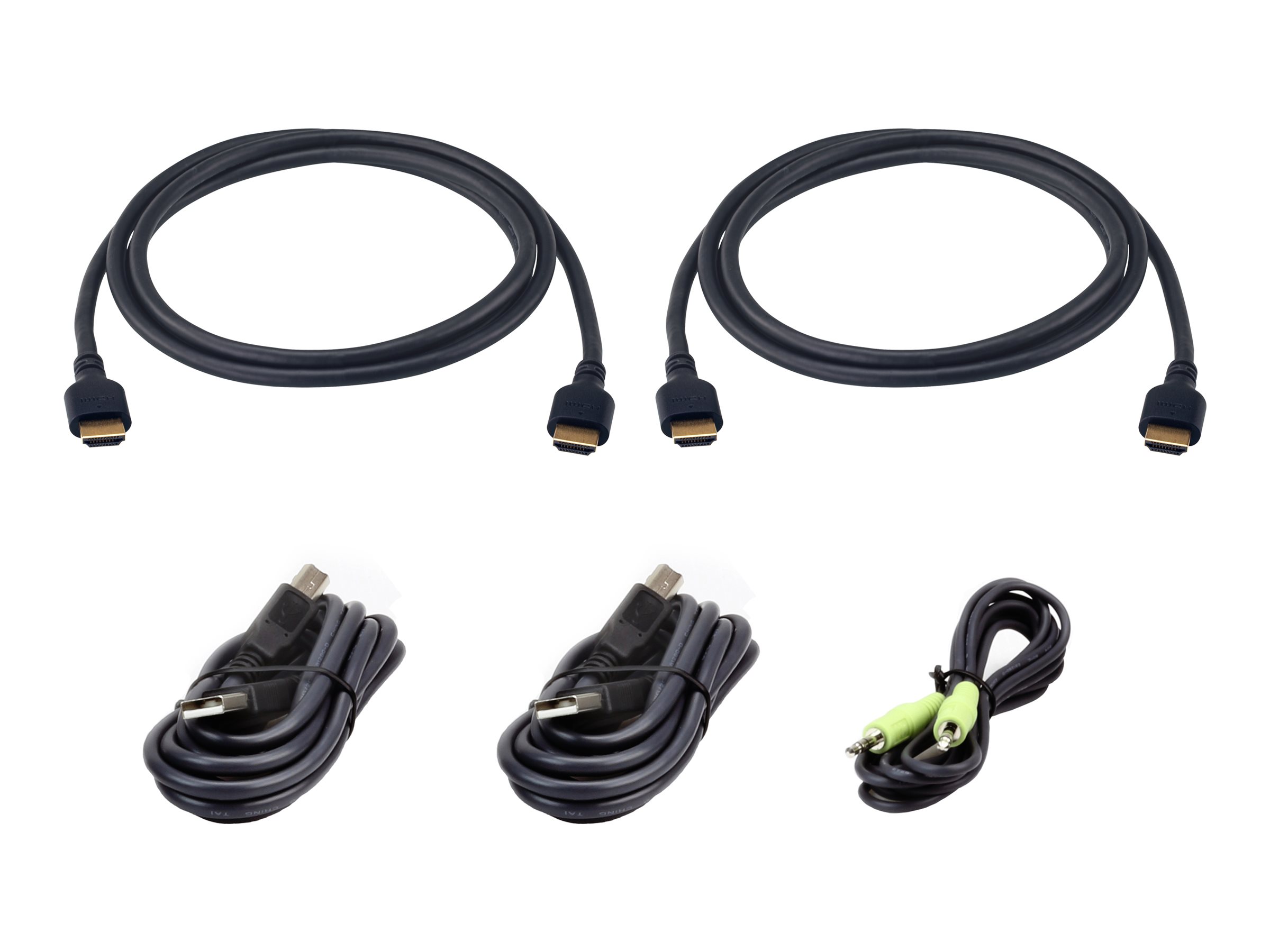 ATEN Kit cavo KVM sicuro HDMI a doppia visualizzazione USB ultraveloce da 1,8 m