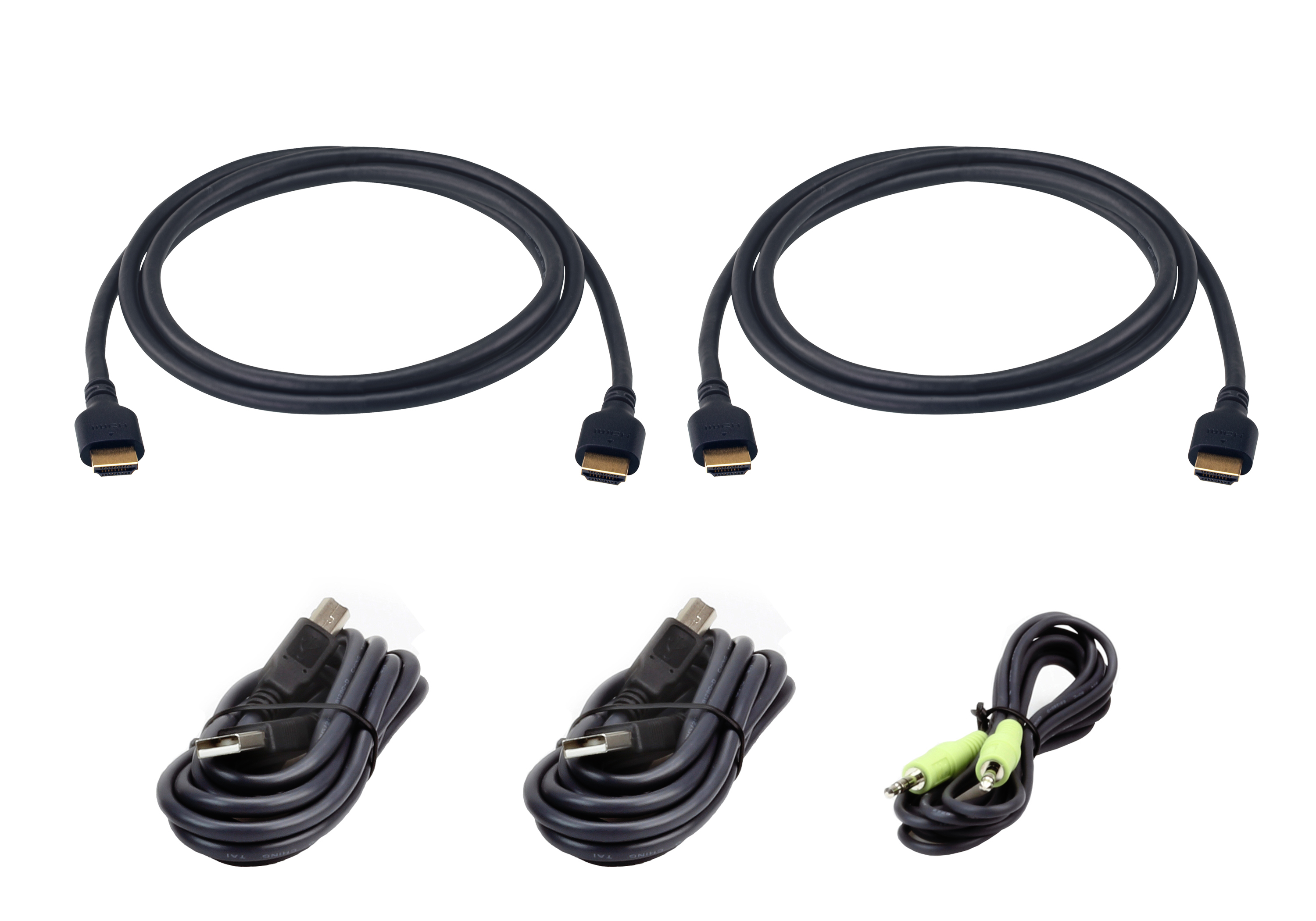 ATEN Kit cavo KVM sicuro HDMI a doppia visualizzazione USB ultraveloce da 1,8 m