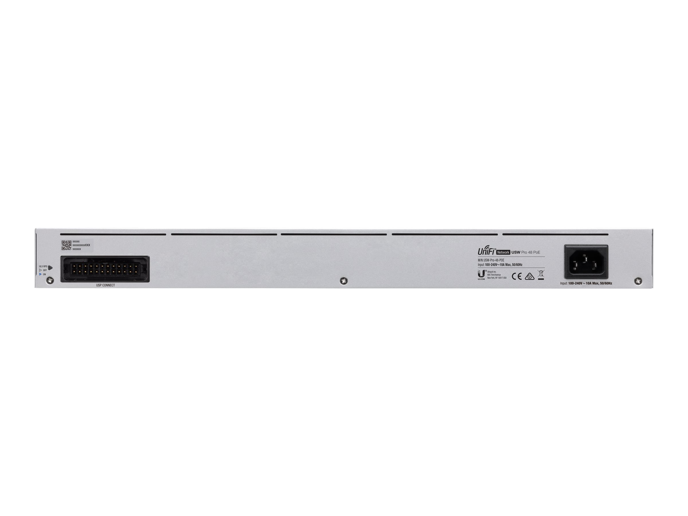 Ubiquiti UniFi Pro 48-Port PoE Gestionado L2/L3 Gigabit Ethernet (10/100/1000) Energa sobre Ethernet (PoE) 1U Plata