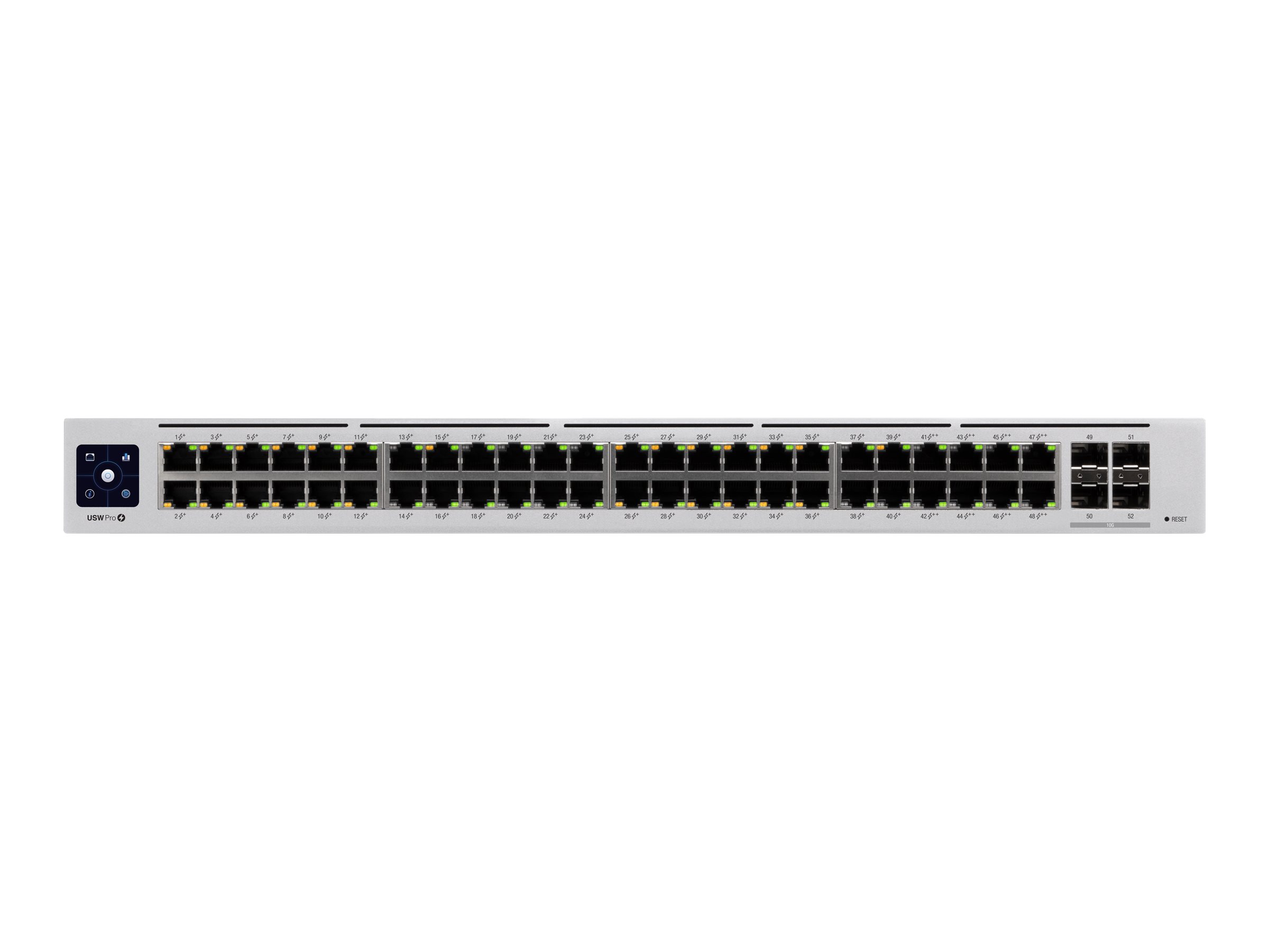Ubiquiti UniFi Pro 48-Port PoE Gestionado L2/L3 Gigabit Ethernet (10/100/1000) Energa sobre Ethernet (PoE) 1U Plata