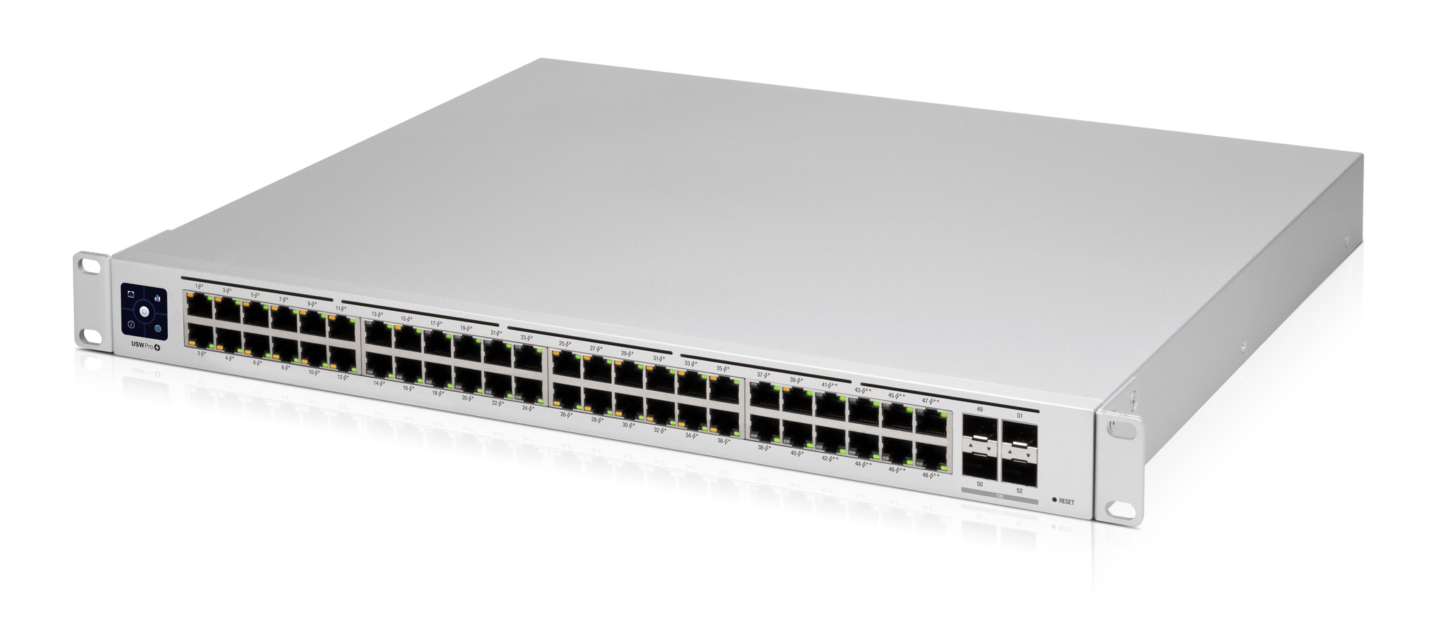 Ubiquiti UniFi Pro 48-Port PoE Gestionado L2/L3 Gigabit Ethernet (10/100/1000) Energa sobre Ethernet (PoE) 1U Plata