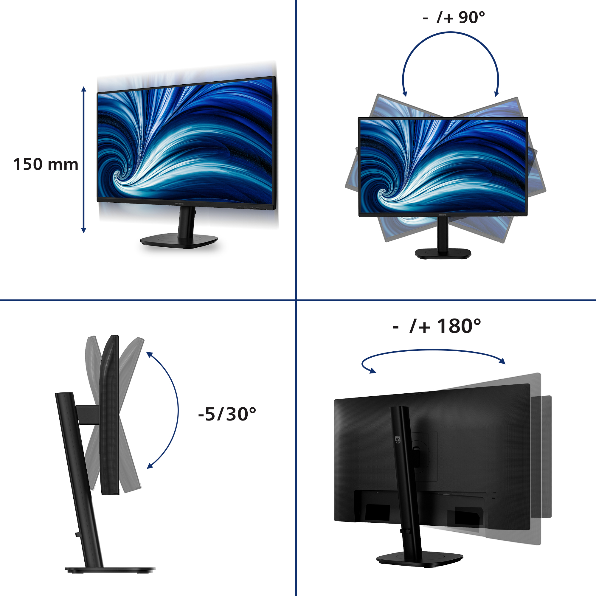 Philips 27B2N3200A - 3000 Series - LED-Monitor - 68.6 cm (27)