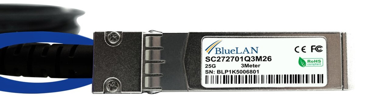BlueOptics SFP28-DAC-3M-MR-BL InfiniBand cable Black