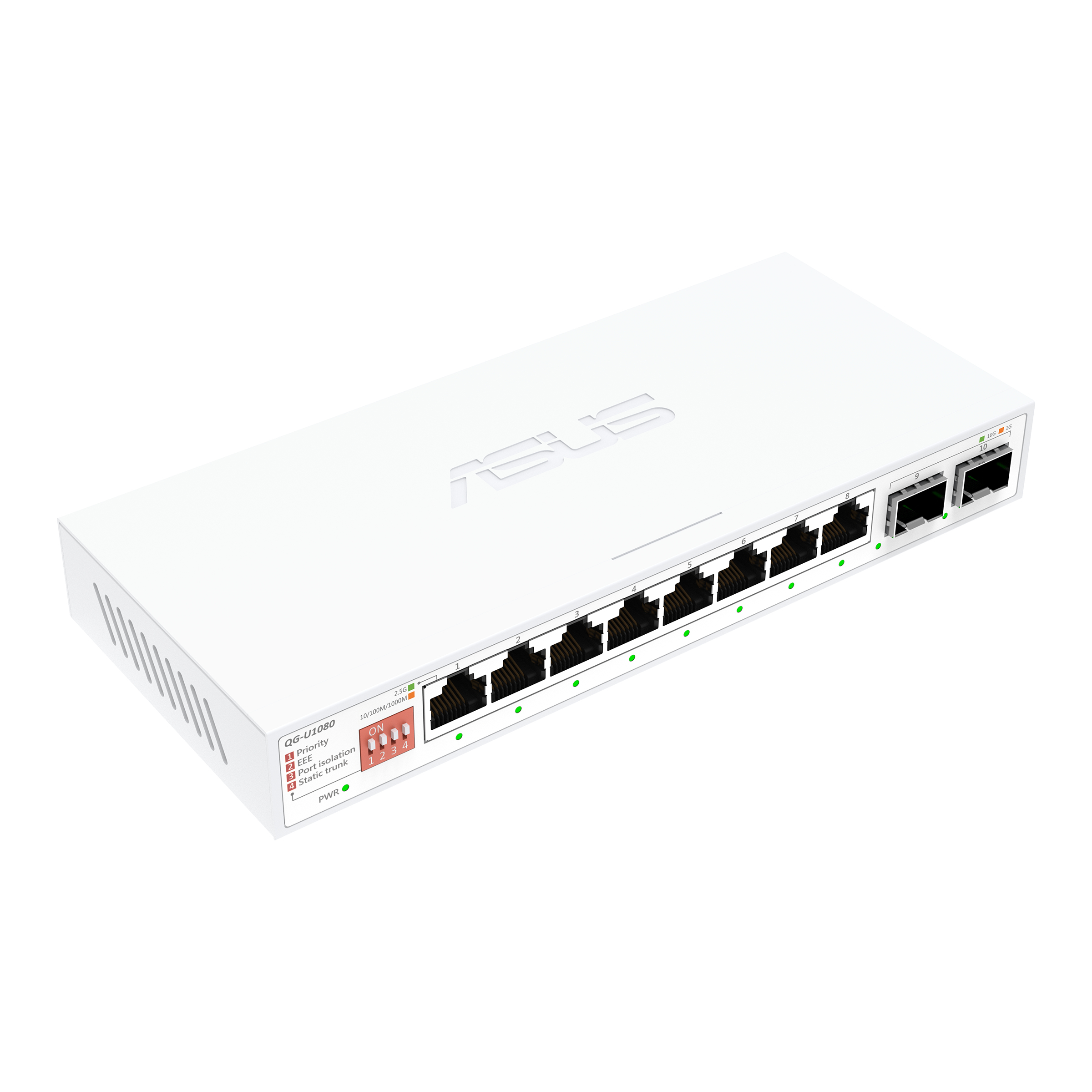 ASUS QG-U1080 Non gestito 2.5G Ethernet (100/1000/2500) Bianco