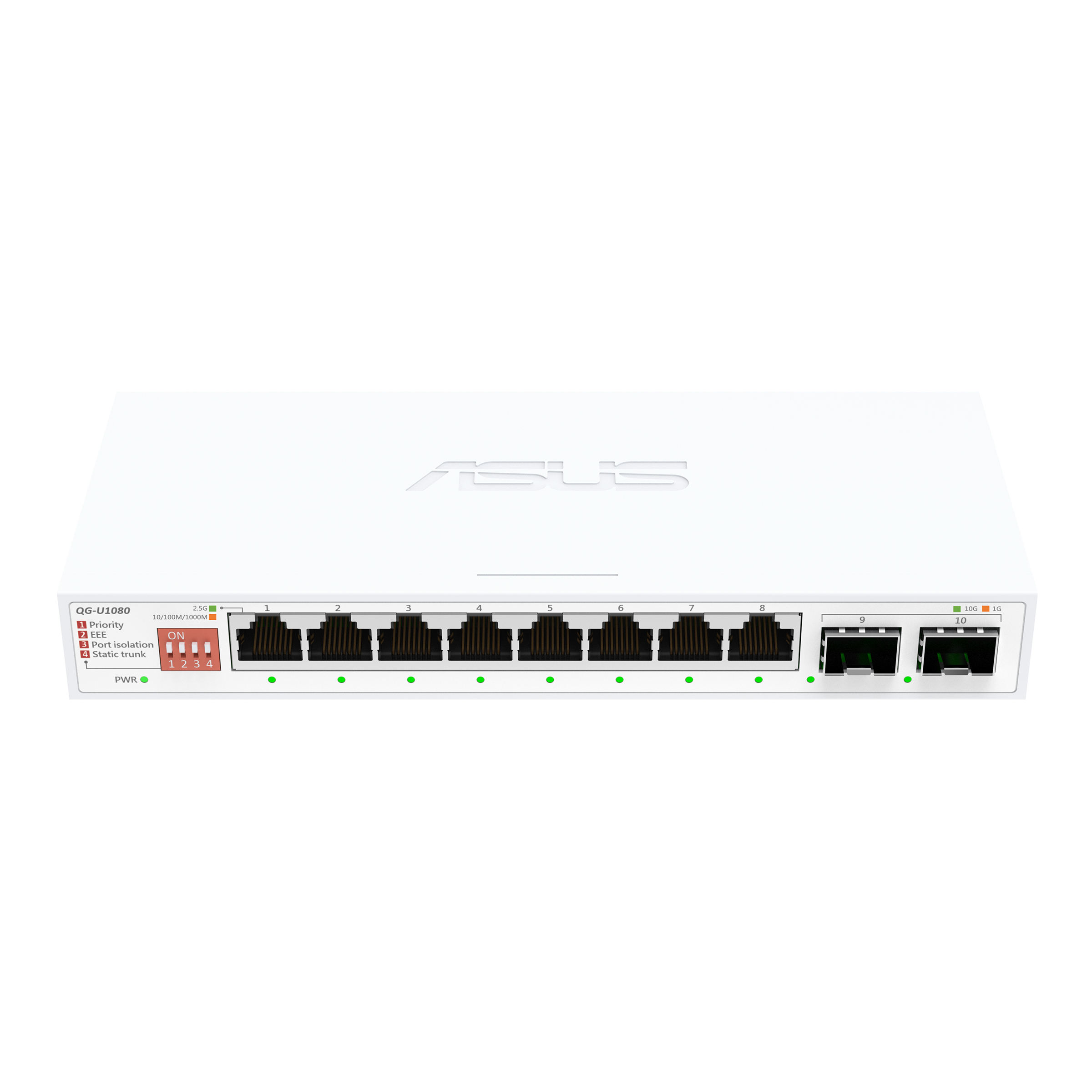 ASUS QG-U1080 Non gestito 2.5G Ethernet (100/1000/2500) Bianco