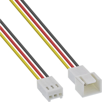 InLine Cavo alimentazione ventole, 3 pin Molex maschio / femmina, 1m