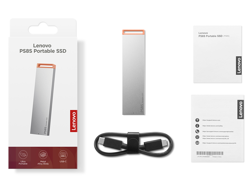 Lenovo 4XB1T88413 unit� esterna a stato solido 2 TB USB tipo-C 3.2 Gen 2 (3.1 Gen 2) Grigio