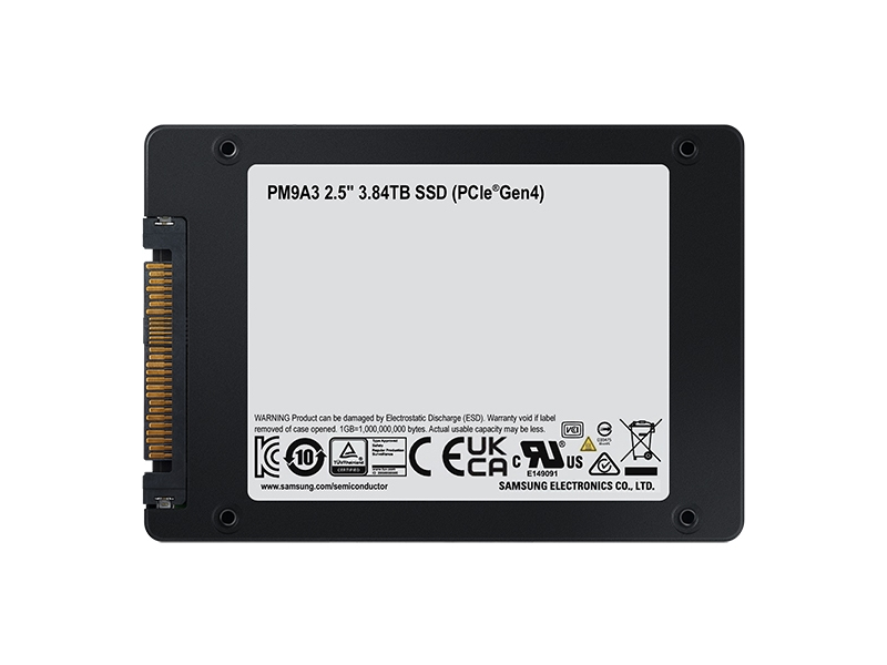 Samsung PM9A3 2.5 3840 GB PCI Express 4.0 V-NAND TLC NVMe