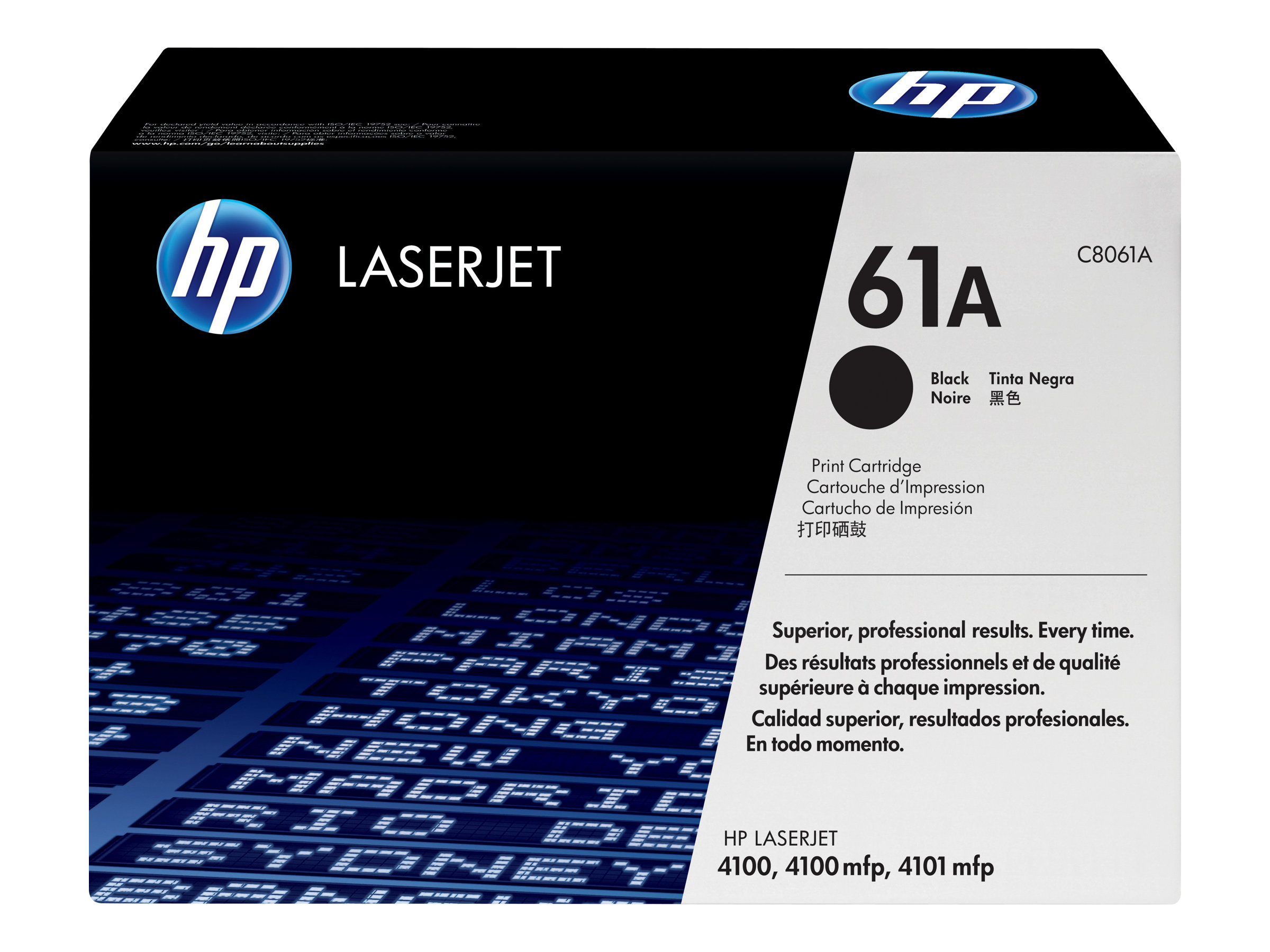HP 61A Black Original LaserJet Toner Cartridge cartucho de tner 1 pieza(s) Negro