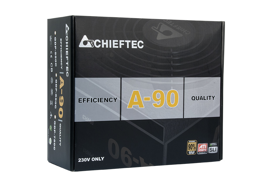 Chieftec GDP-750C unit dalimentation dnergie 750 W 20+4 pin ATX PS/2 Noir