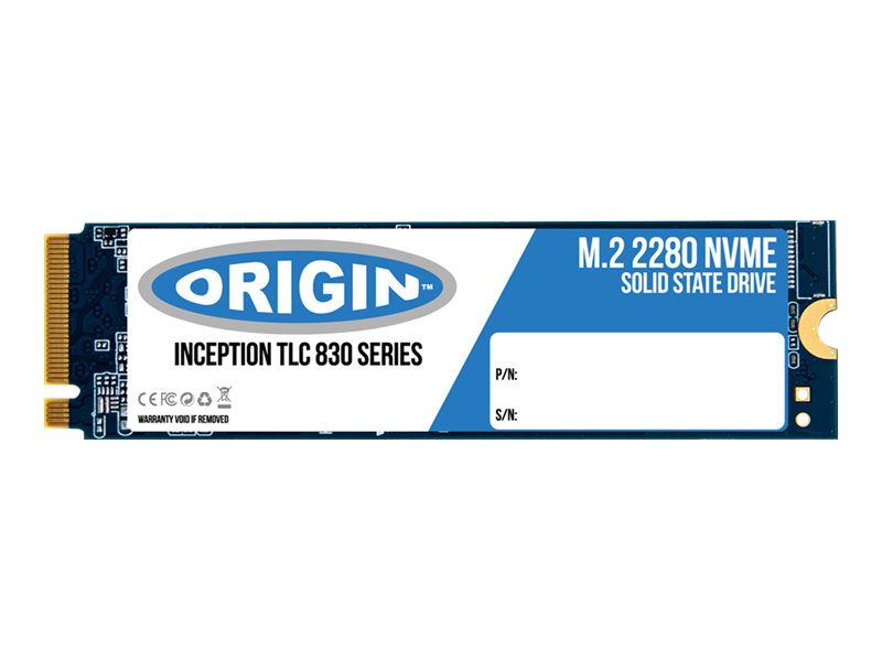 Origin Storage Inception M.2 NVMe 3D TLC - 512 GB SSD - intern - M.2 2280 - PCI Express 4.0 (NVMe)