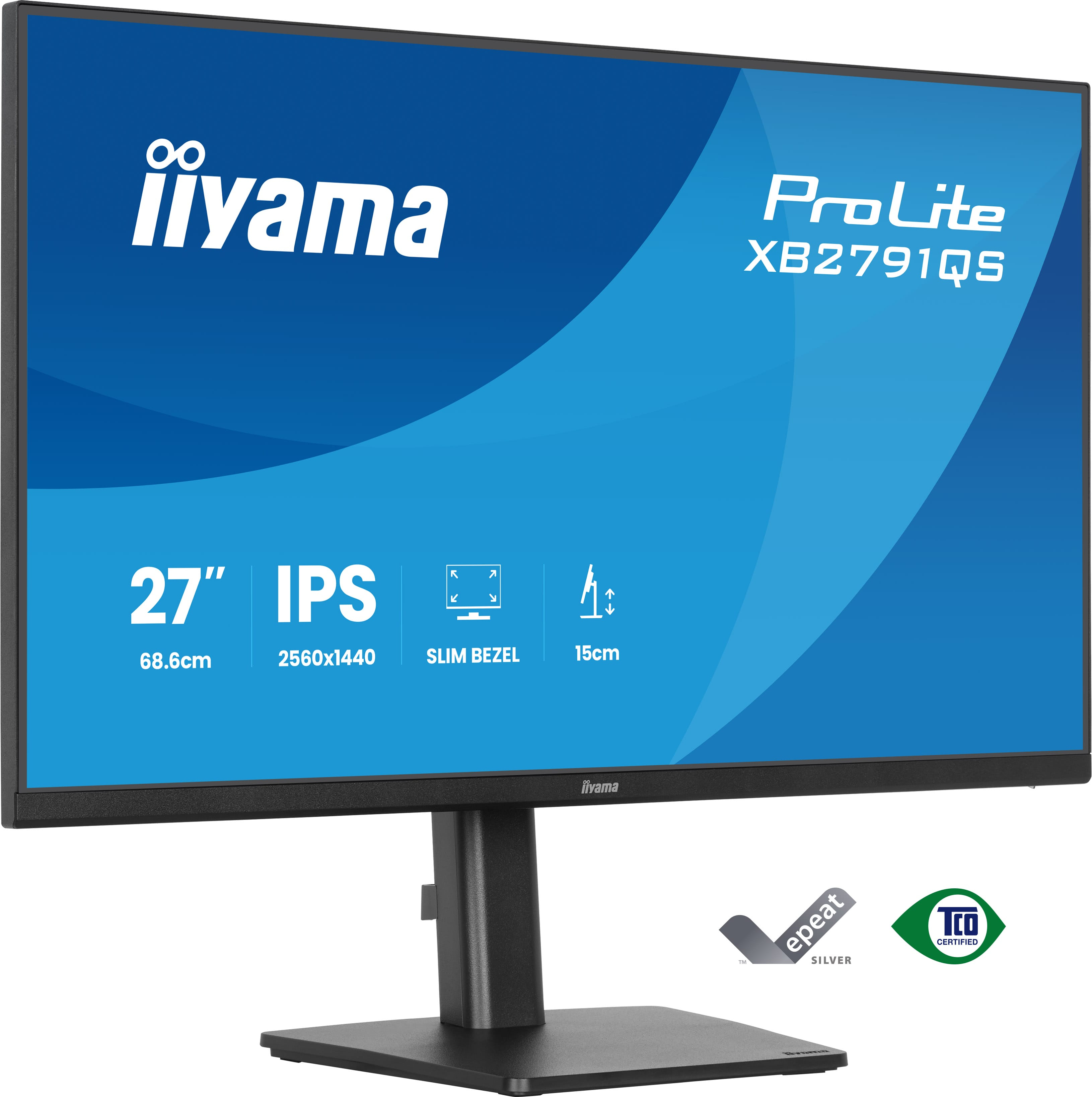 iiyama ProLite XB2791QS-B1 computer monitor 68.6 cm (27) 2560 x 1440 pixels Quad HD LED Black