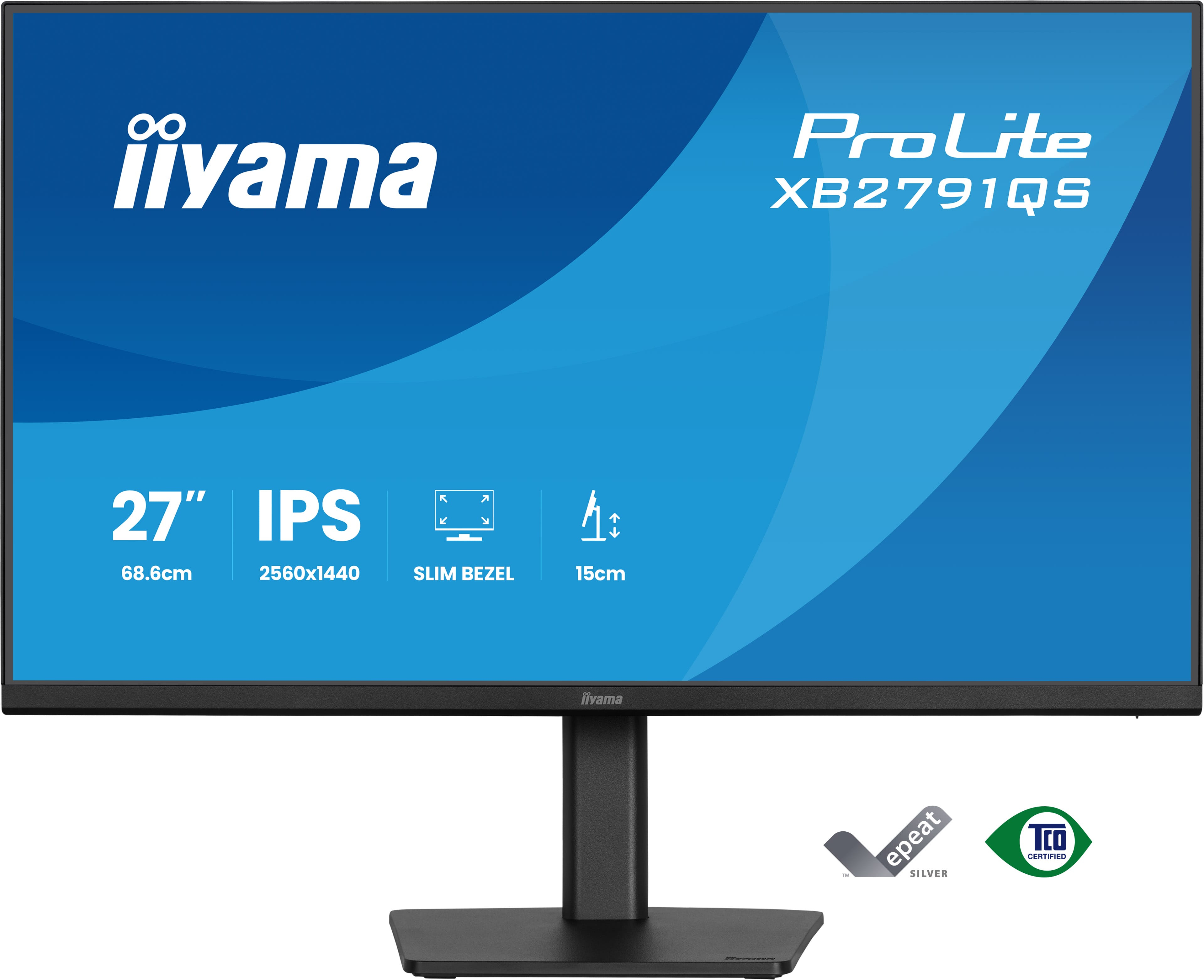 iiyama ProLite XB2791QS-B1 computer monitor 68.6 cm (27) 2560 x 1440 pixels Quad HD LED Black