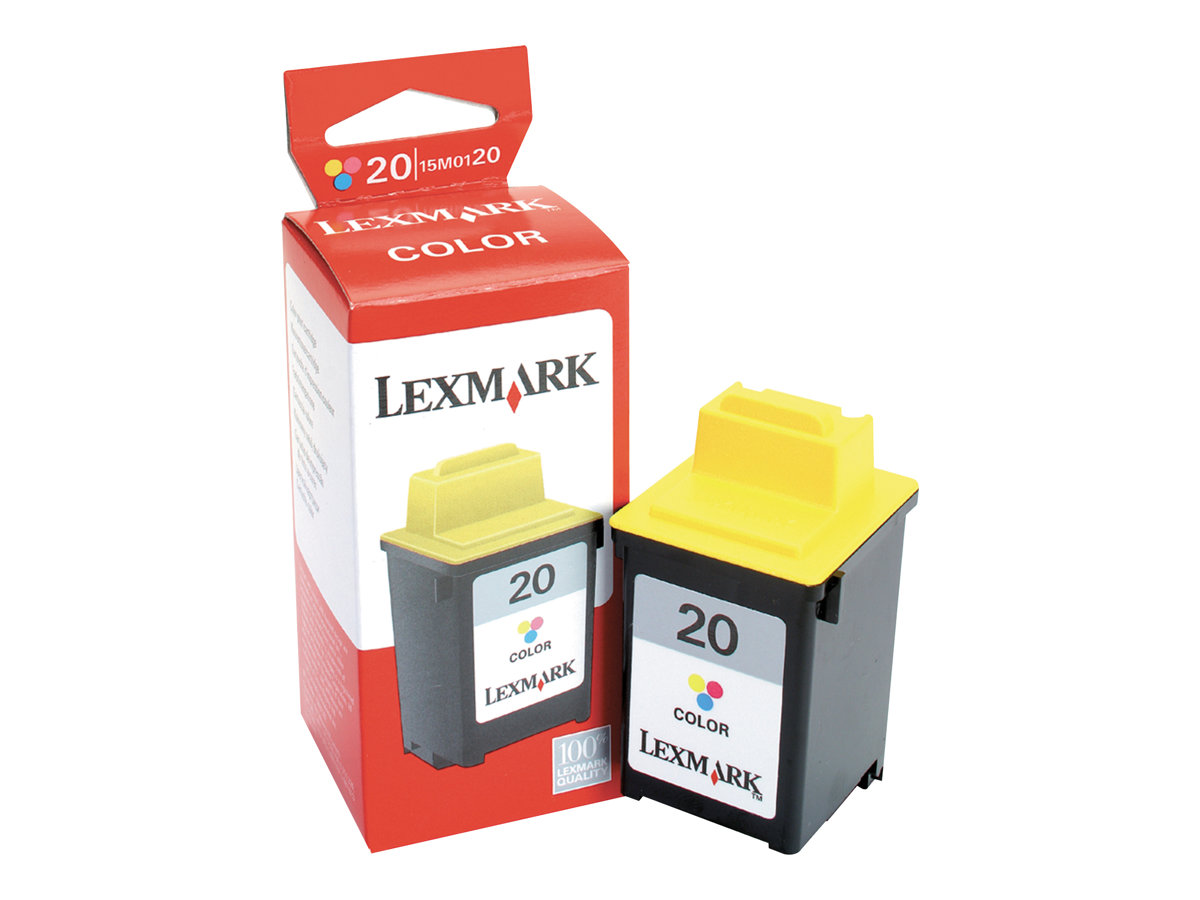 Lexmark #20 / 15M0120E Color Print Cartridge ink cartridge Original Cyan, Magenta, Yellow