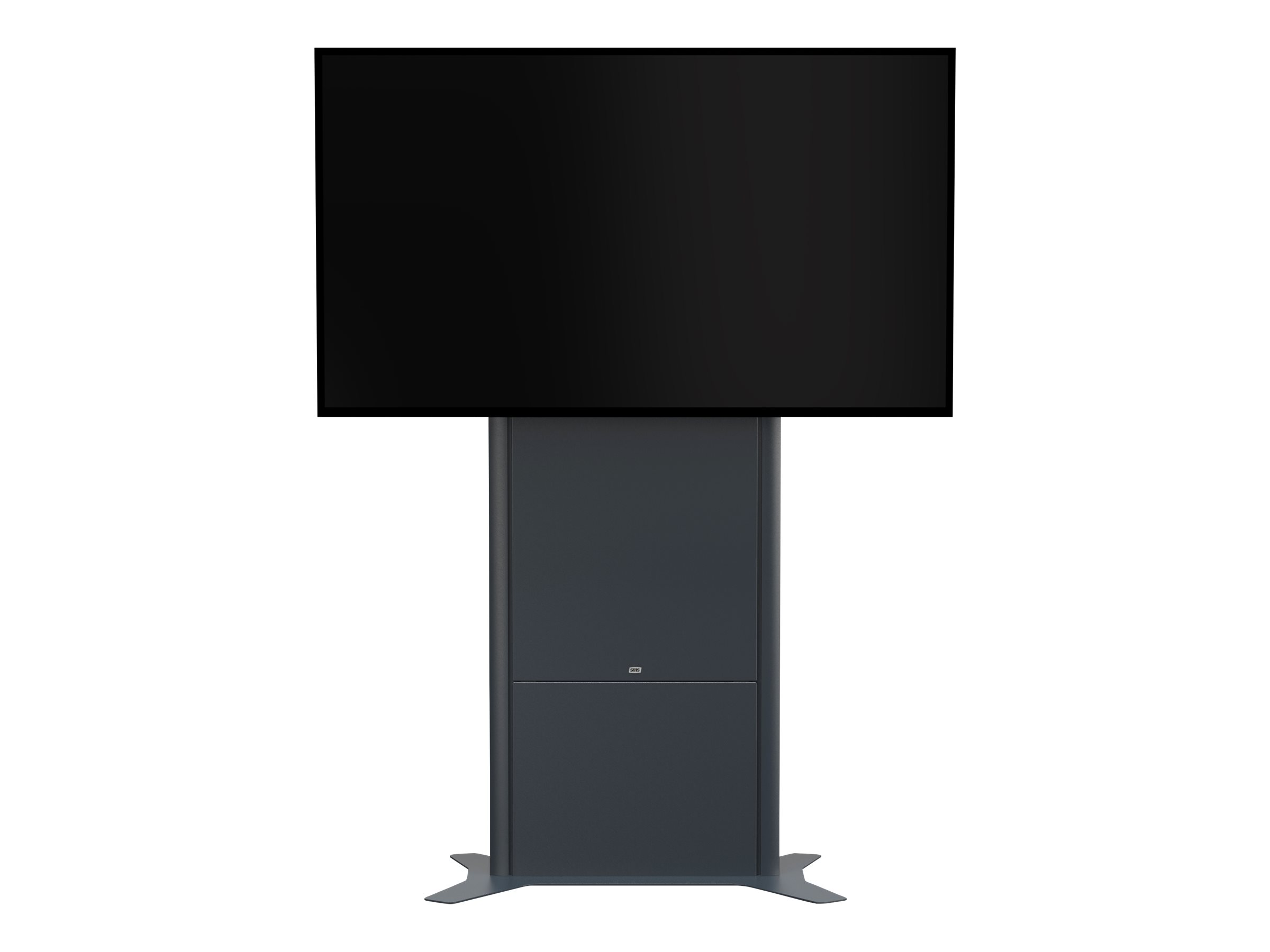 SMS Presence Mobile - Aufstellung - f�r Flachbildschirm - verriegelbar - Dunkelgrau - Bildschirmgr��e: 216-249 cm (85-98)