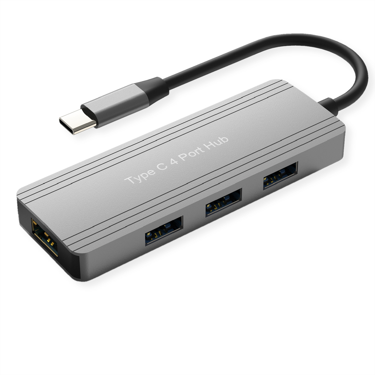 VALUE USB3.2 Gen1 Hub 4x Typ C St. 4x A Bu