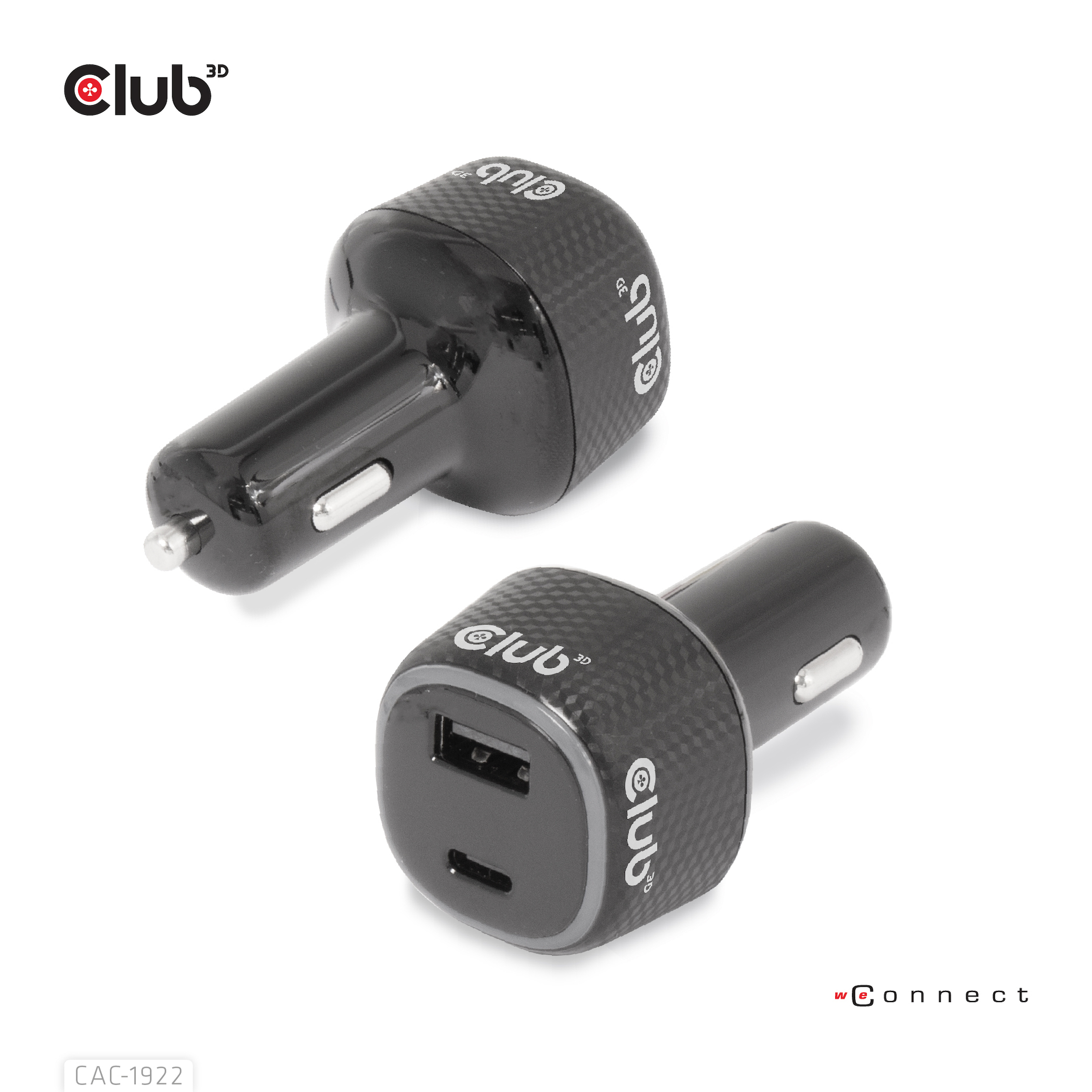Club 3D USB KFZ-Ladeger�t 1xUSB C A 63W 12/24V retail