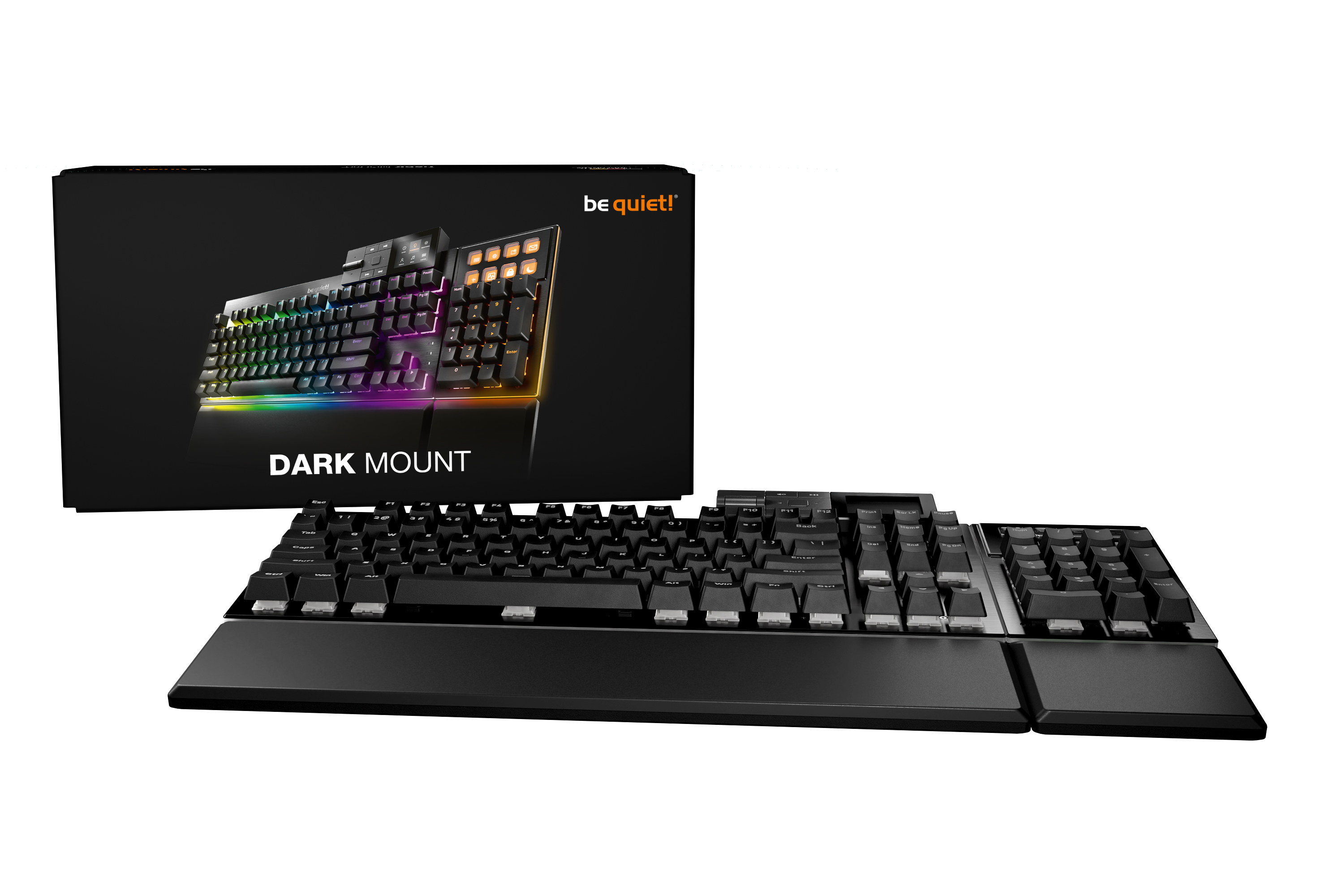 Be Quiet! Dark Mount Modulair Keyboard Silent Linear Switches US-ANSI layout Hot-swappable