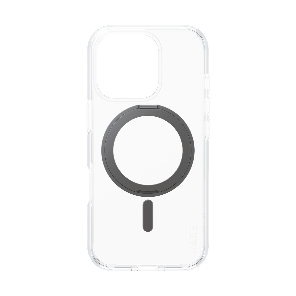 PanzerGlass CARE by � Case Transparent w. Black Kickstand & MagSafe iPhone 16 Pro coque de protection pour t�l�phones portables Housse Noir