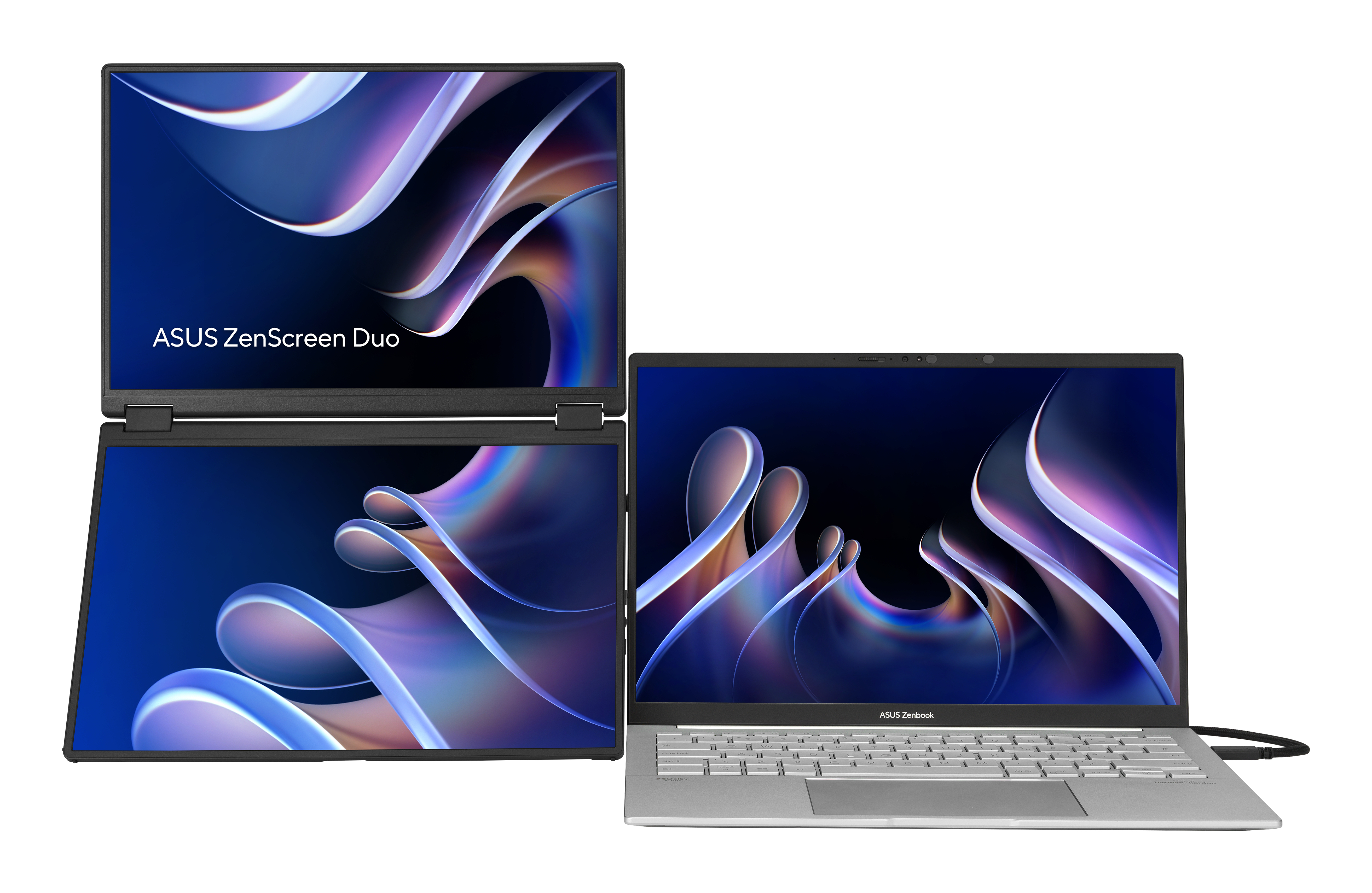 ASUS ZenScreen Duo MB14FCD - Dual-LCD-Monitor - 35.6 cm (14)