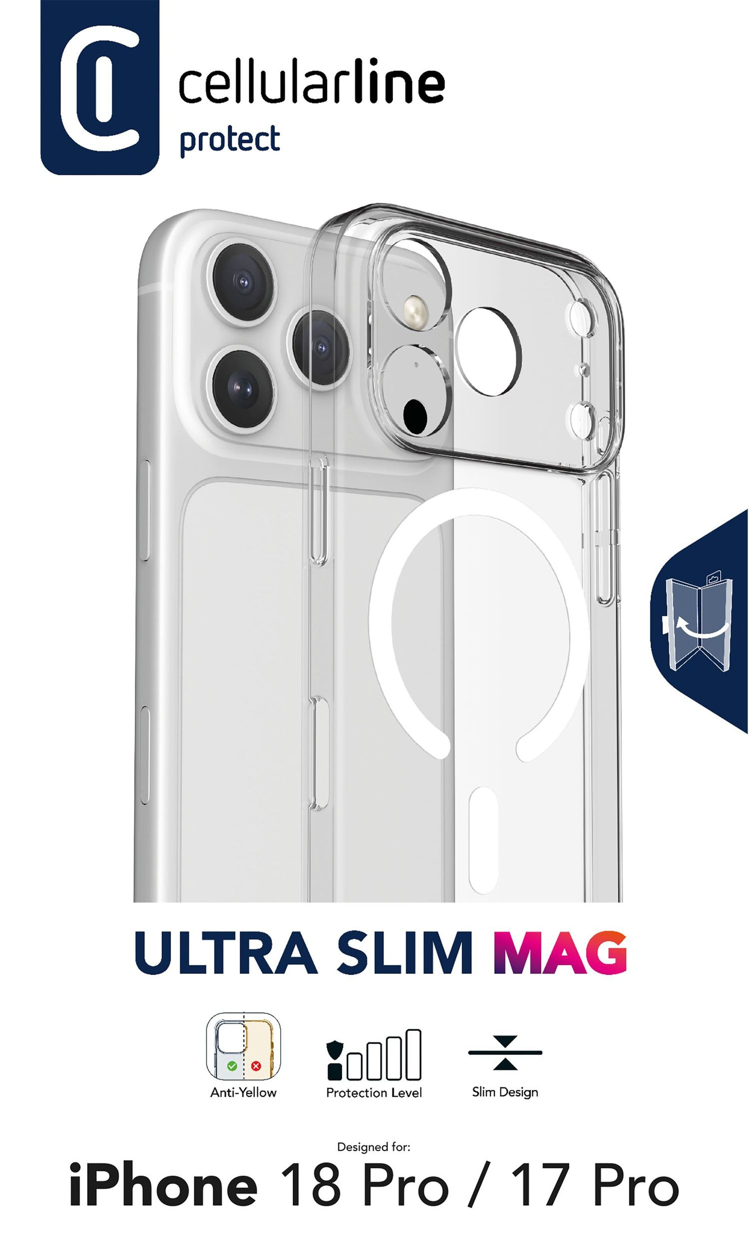 Cellularline ULTRA SLIM MAG 17 PRO / 18 PRO