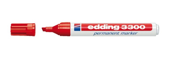 EDDING 3300 - Marker - permanent - Rot - 1-5