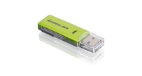 IOGEAR GFR204SD - microSDHC,SD,SDHC,SDXC - Grn - Windows XP - Windows Vista - Windows 7 Mac OS X v10.3.9 + - 9,07 g - 36,28 g - 0 - 50 C