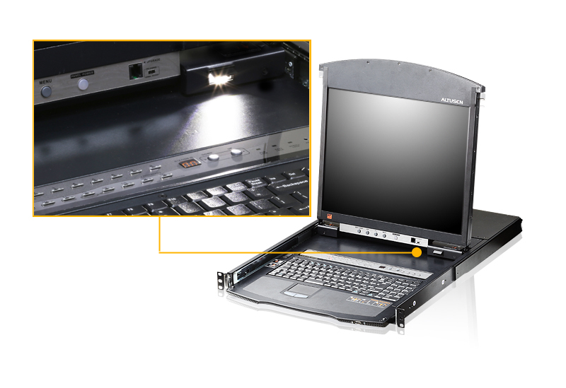 ATEN KL1508AiM F 43cm LCD IP-KVM - KVM-Umschalter - 8-Port