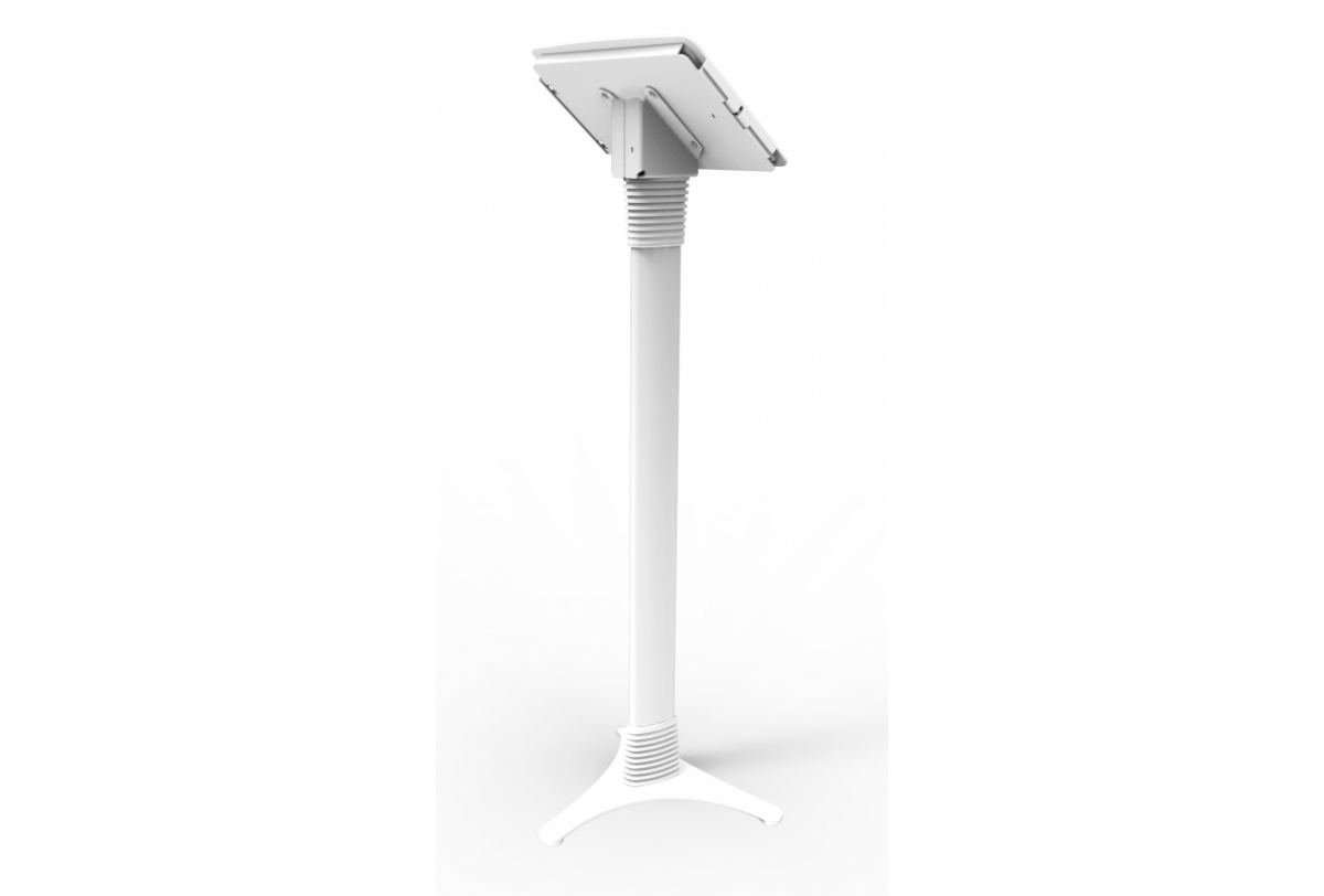 Compulocks iPad Pro 12.9 (3-6th Gen) Space Enclosure Portable Floor Stand - Aufstellung - fr Tablett - verriegelbar - Stahl, hochwertiges Aluminium - wei - Bildschirmgre: 32.8 cm (12.9)