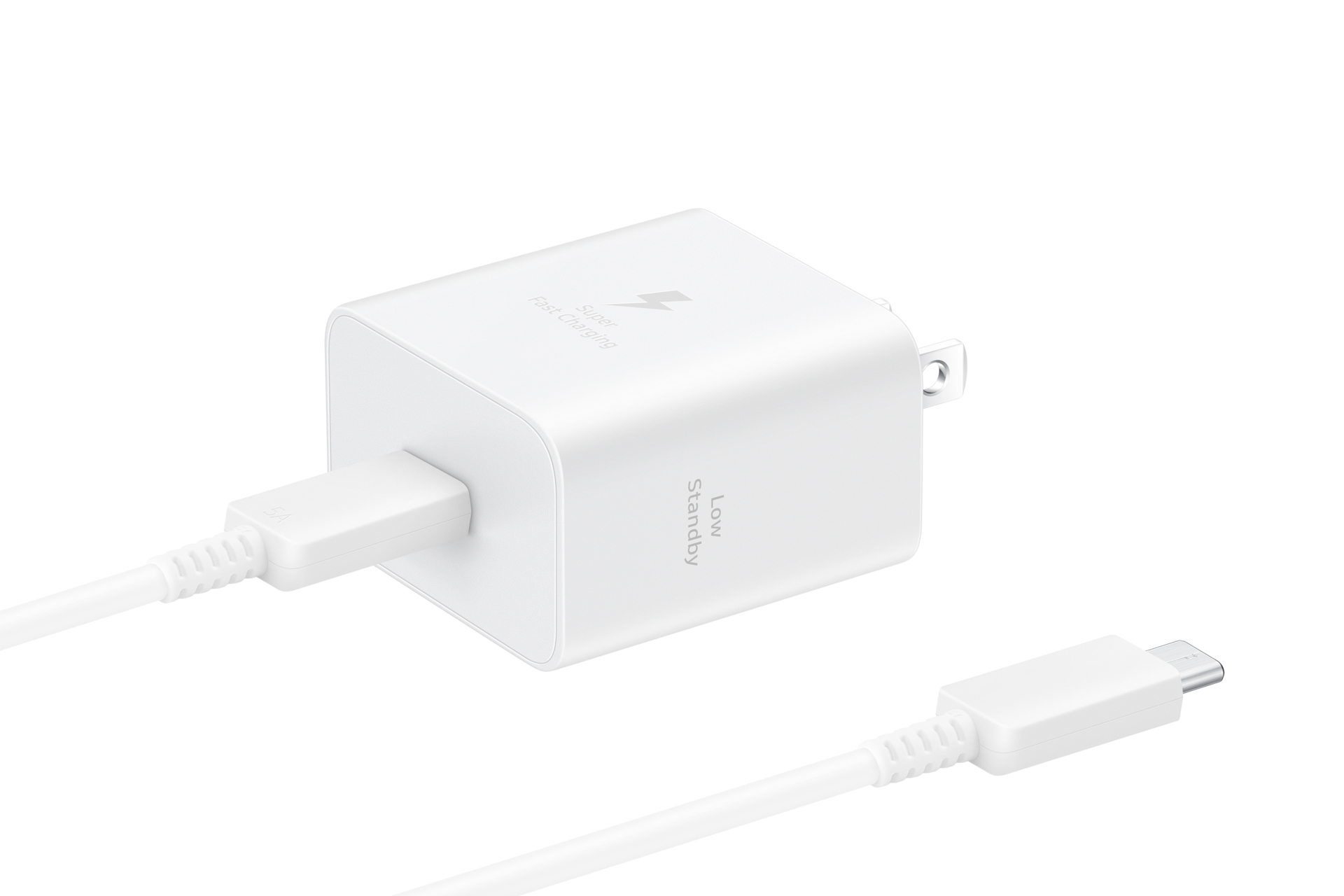 Samsung 45W Power Adapter+Cable White