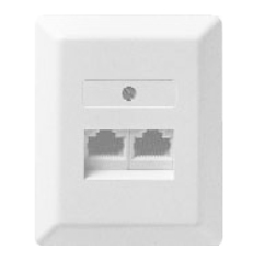 ZE-KOM UAE 2x8 - Wanddose - RJ-45 (4-polig)