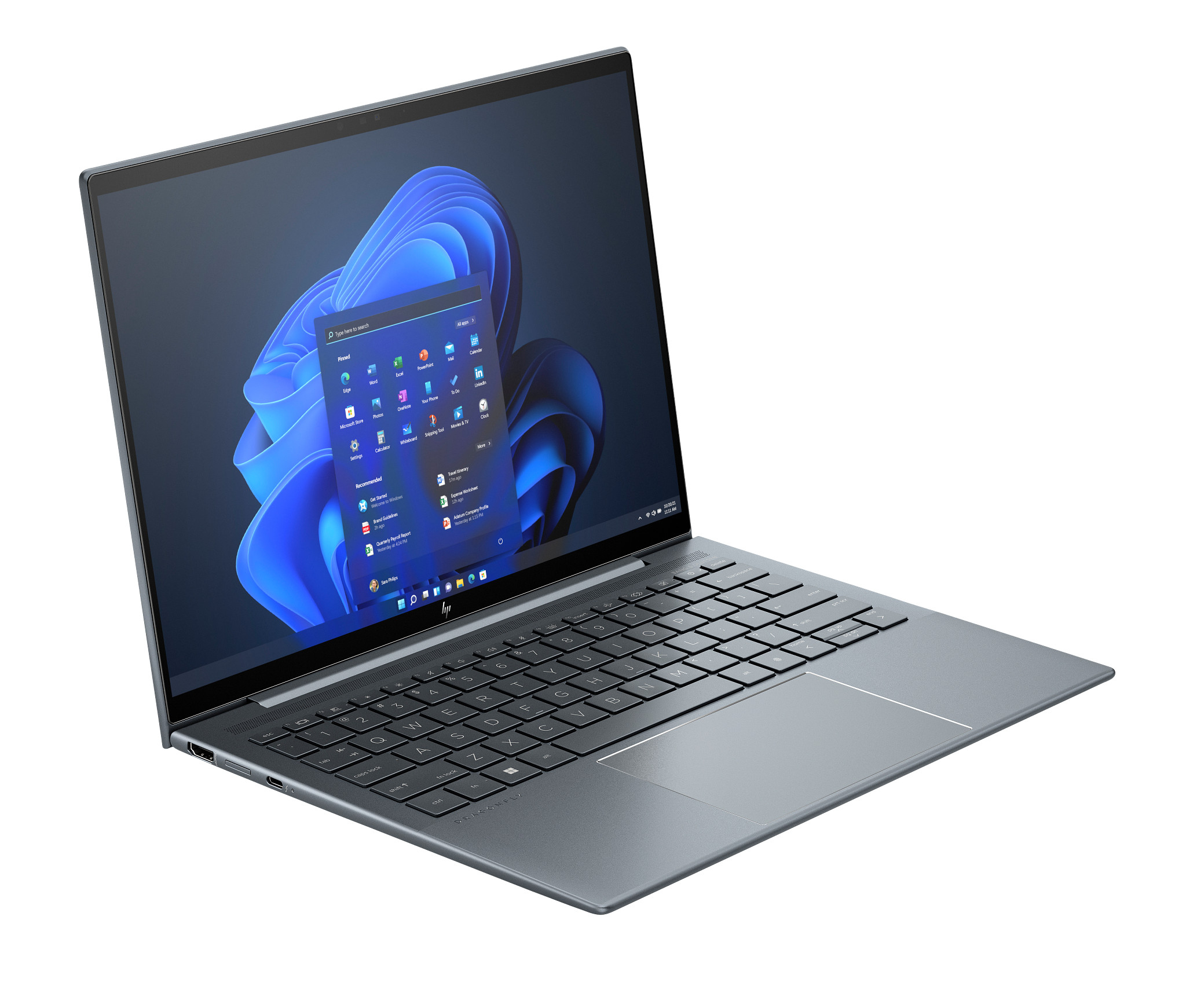 HP G4 Intel Core i7 i7-1355U Laptop 34.3 cm (13.5) WUXGA+ 32 GB LPDDR5-SDRAM 1 TB SSD Wi-Fi 6E (802.11ax) Windows 11 Pro Blue