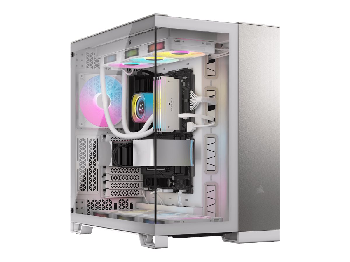 Corsair 6500X weiss/aluminium Tempered Glass x 2