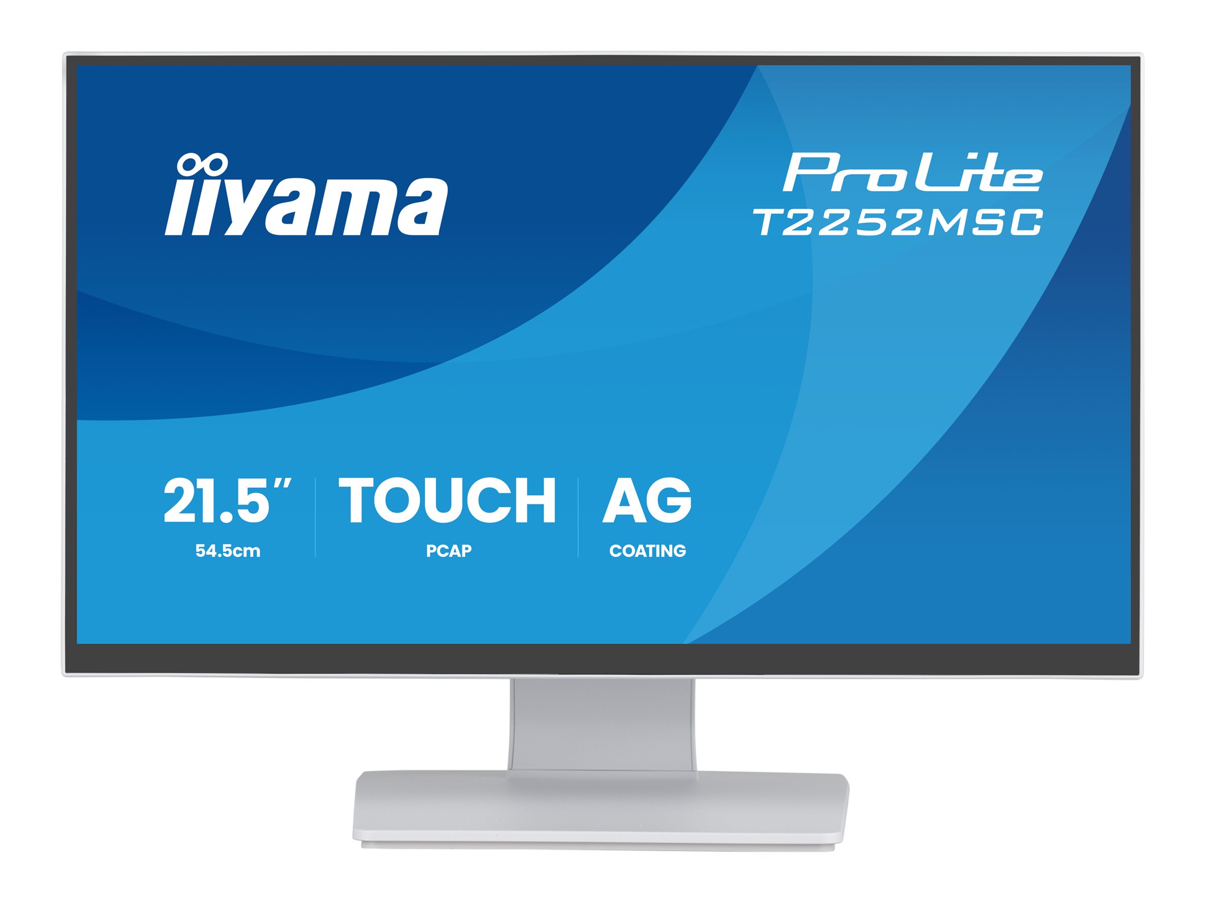 iiyama ProLite T2252MSC-W2AG pantalla para PC 54,6 cm (21.5) 1920 x 1080 Pixeles Full HD LCD Pantalla t�ctil Blanco