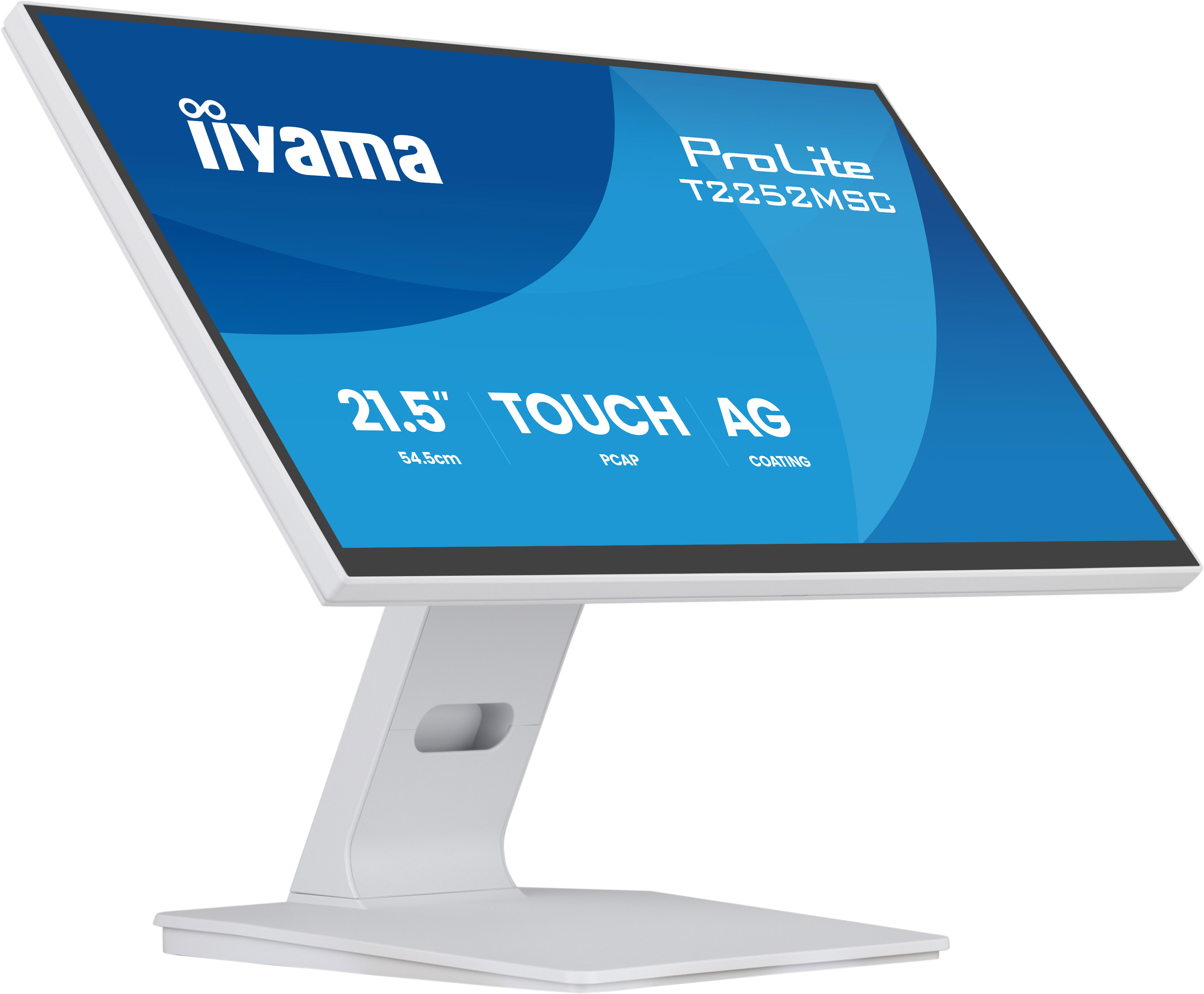 iiyama ProLite T2252MSC-W2AG computer monitor 54.5 cm (21.4) 1920 x 1080 pixels Full HD LCD Touchscreen White