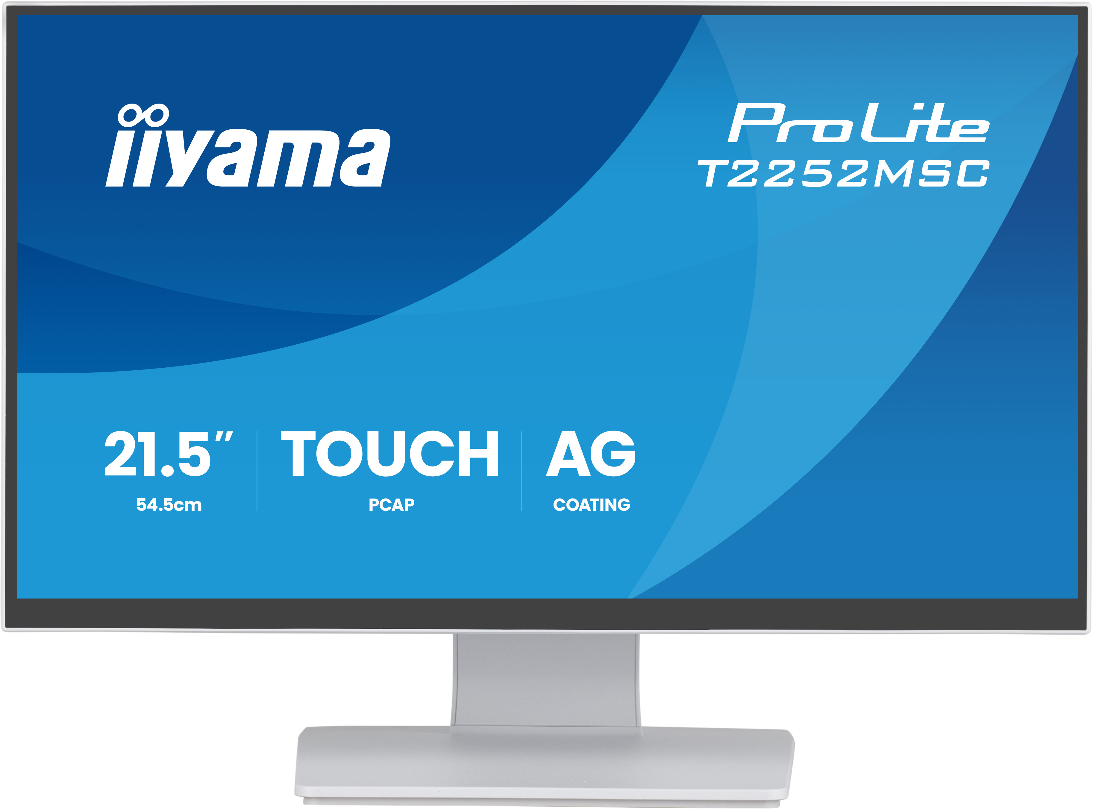 iiyama ProLite T2252MSC-W2AG computer monitor 54.5 cm (21.4) 1920 x 1080 pixels Full HD LCD Touchscreen White