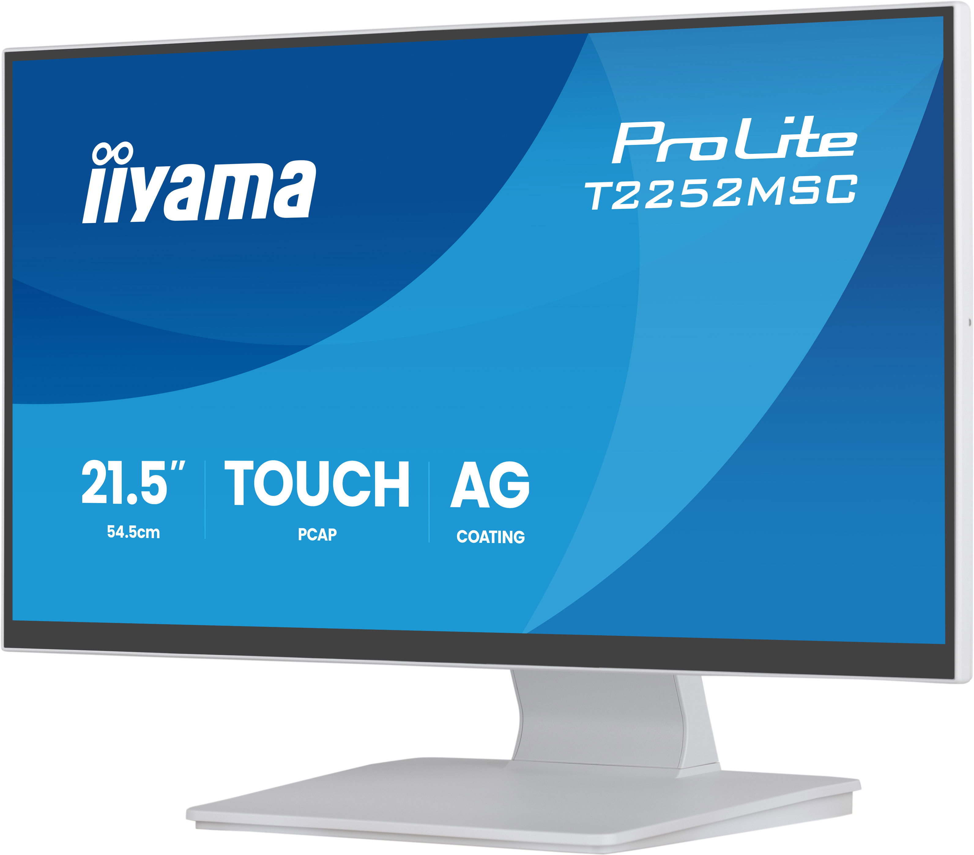 iiyama ProLite T2252MSC-W2AG computer monitor 54.5 cm (21.4) 1920 x 1080 pixels Full HD LCD Touchscreen White