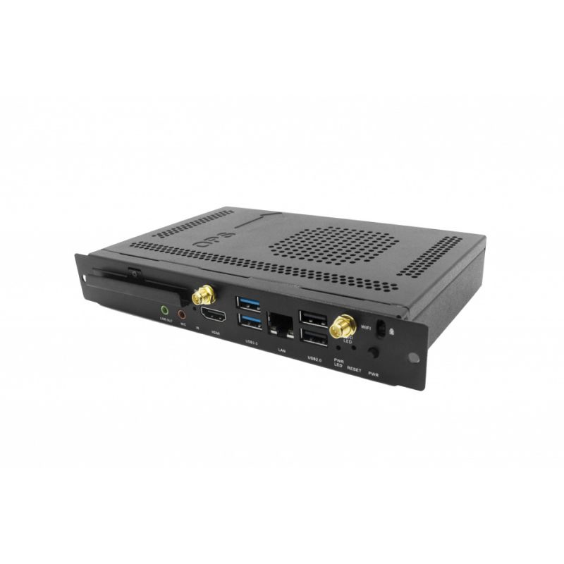 Newline S044P622 PC/workstation Rack-mounted chassis Intel Core i5 i5-7200U 8 GB DDR4-SDRAM 256 GB SSD Windows 10 Pro Mini PC Black