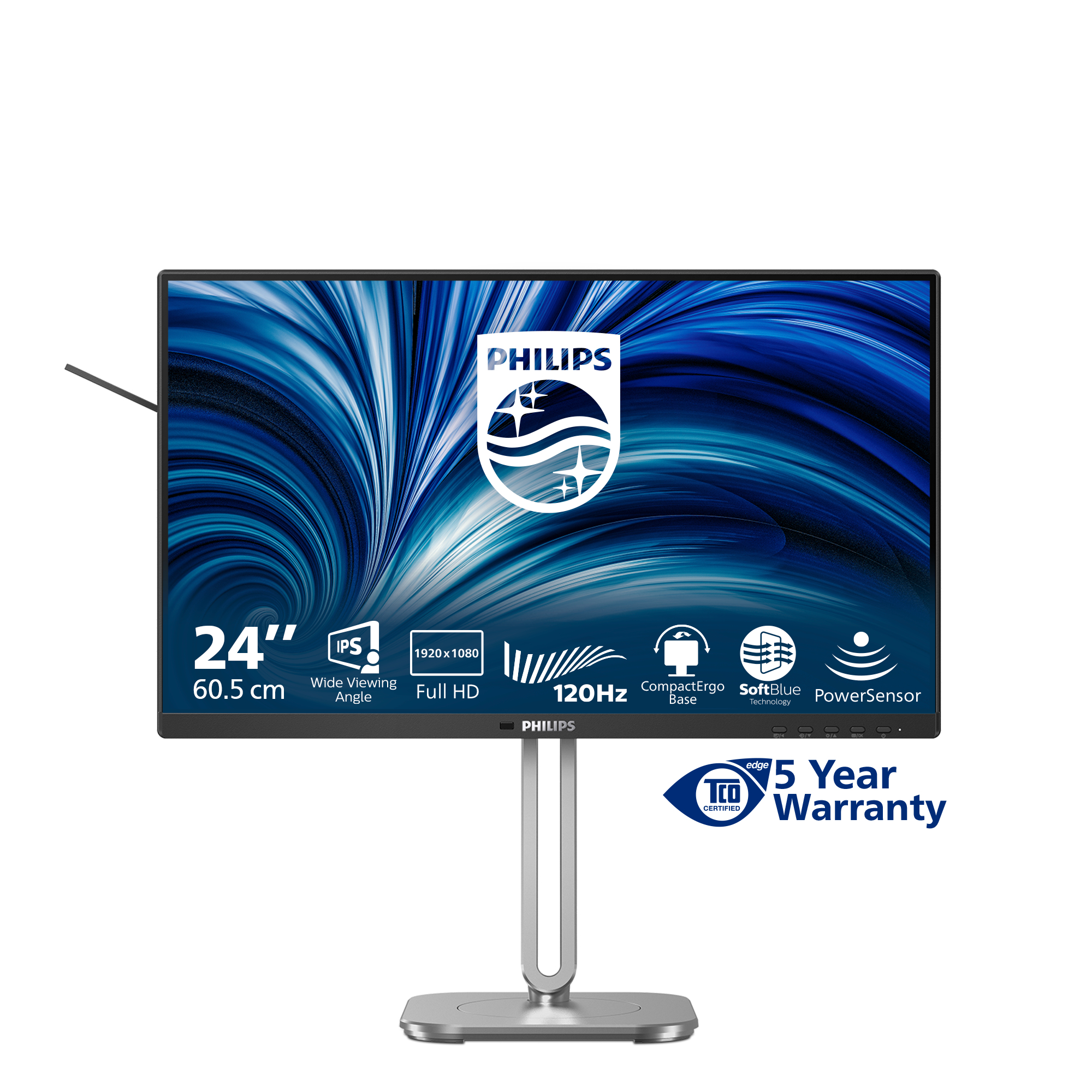 Philips 4000 series 24B2N4200/00 computer monitor 60.5 cm (23.8) 1920 x 1080 pixels Full HD LCD Grey
