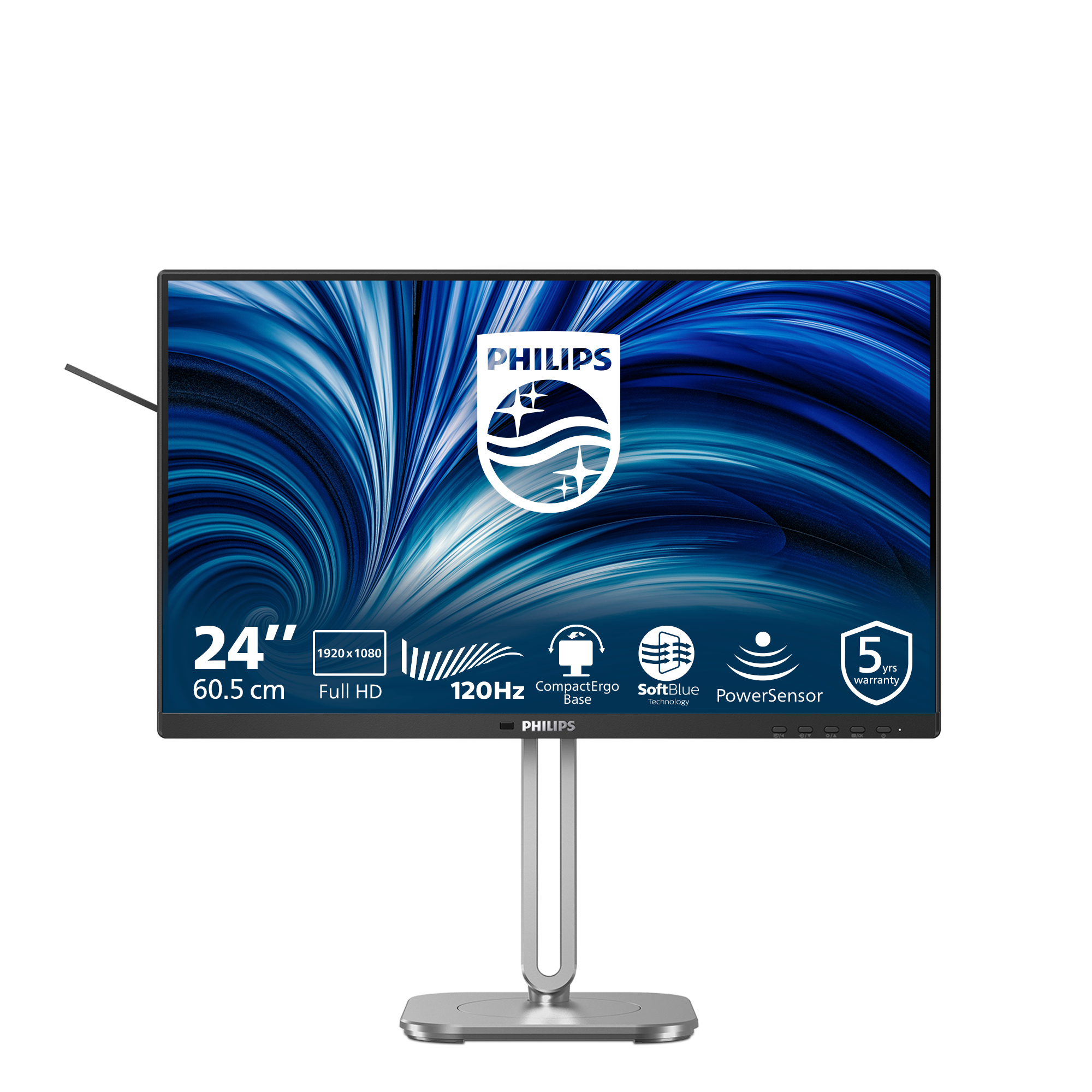 Philips 4000 series 24B2N4200/00 �cran plat de PC 60,5 cm (23.8) 1920 x 1080 pixels Full HD LCD Gris