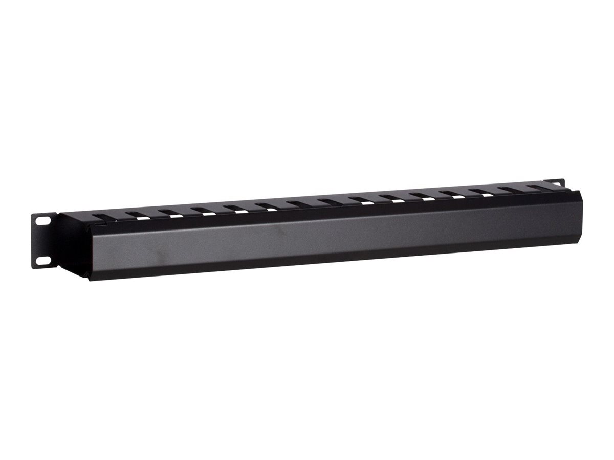 DSIT Rack-Kabelf�hrungsleiste - with sliding cover - Schwarz - 1U - 48.3 cm (19)