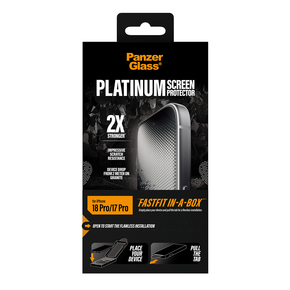 PanzerGlass � Platinum Screen Protector iPhone 2026 Pro | 17 Pro w. FASTFIT IN-A-BOX Protector de pantalla 1 pieza(s)