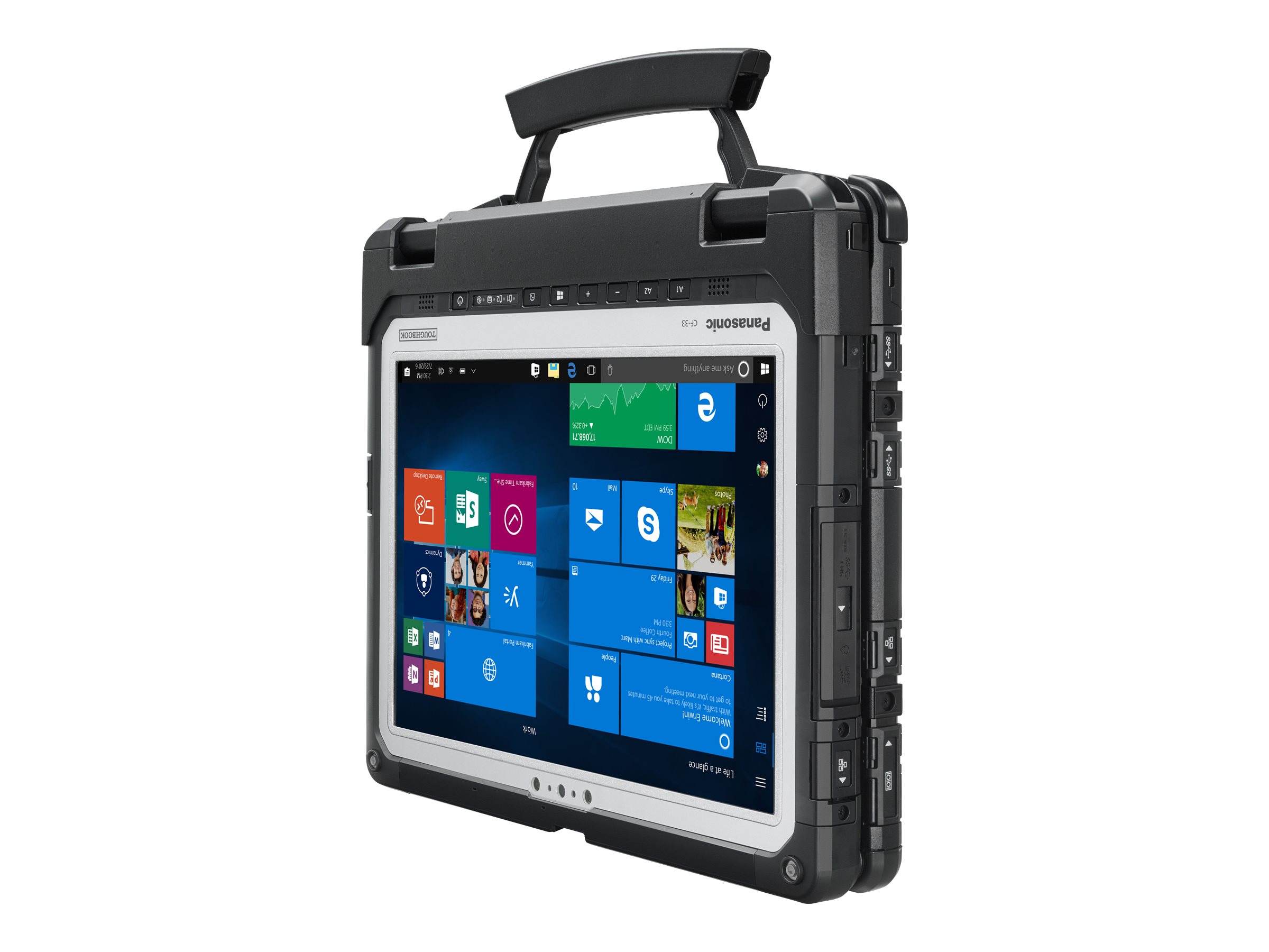 Panasonic Toughbook CF-33 - Robust - Tablet - mit Tastatur-Dock - Intel Core i5 10310U / 1.7 GHz - vPro - Win 10 Pro 64-Bit - UHD Graphics - 16 GB RAM - 512 GB SSD NVMe - 30.5 cm (12)