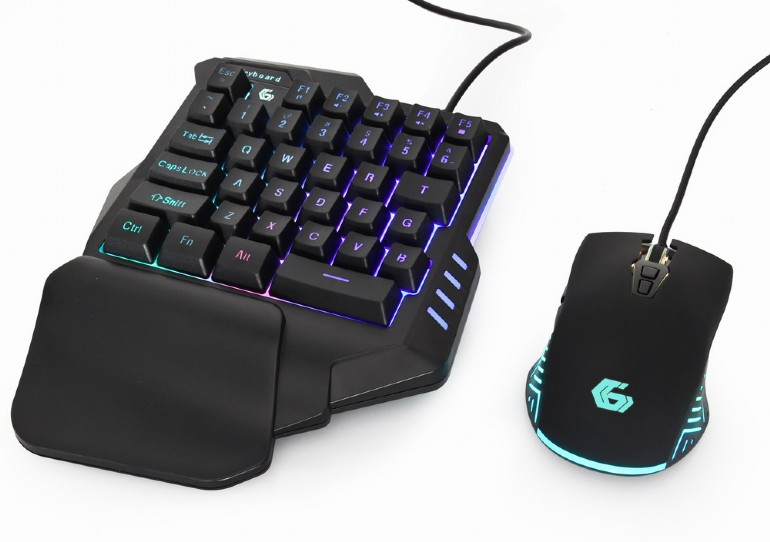 Gembird IVAR TWIN - Tastatur-und-Maus-Set - hintergrundbeleuchtet